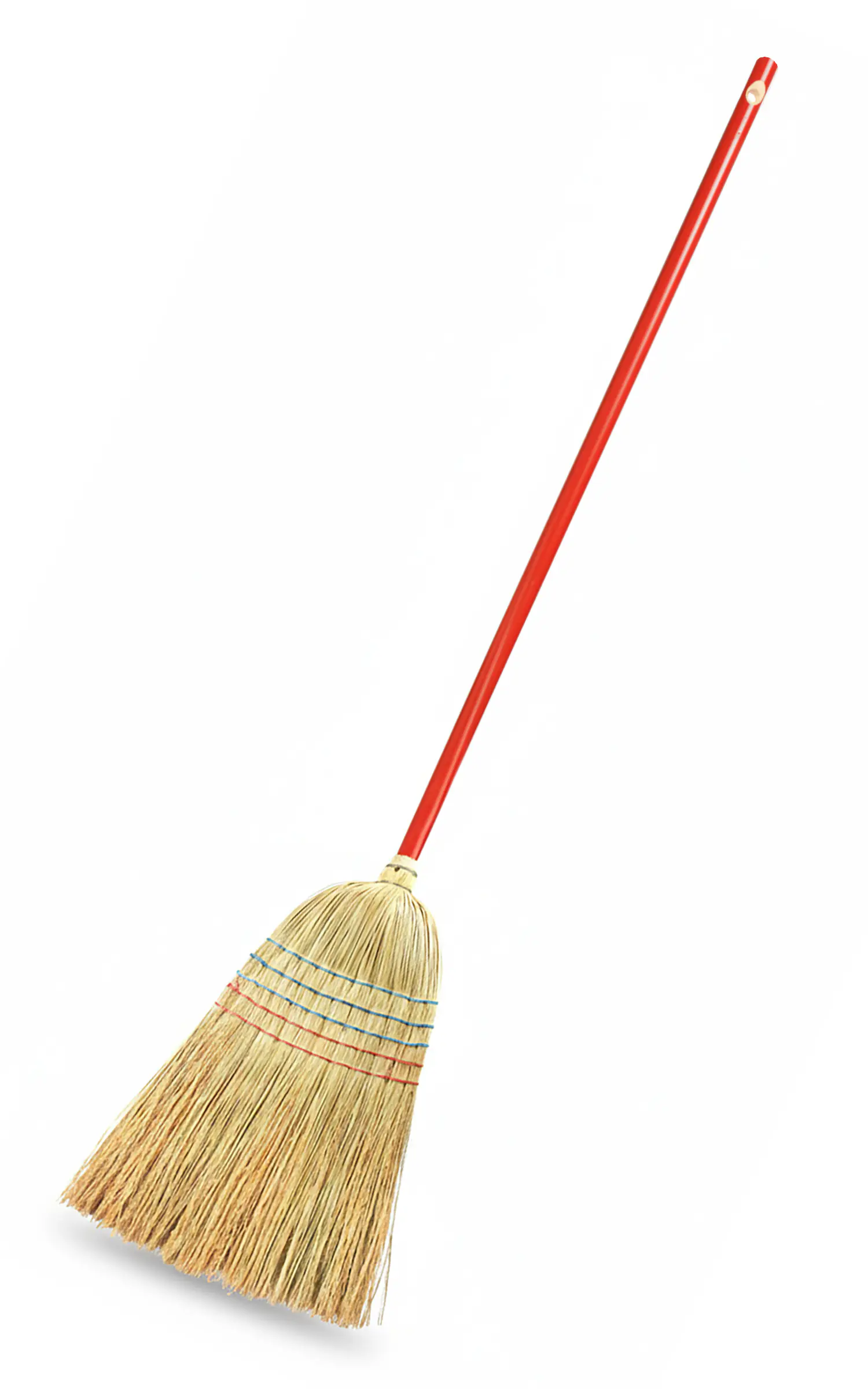 Peggy Perfect Reisstrohbesen 5-Naht mit Stiel 130 cm