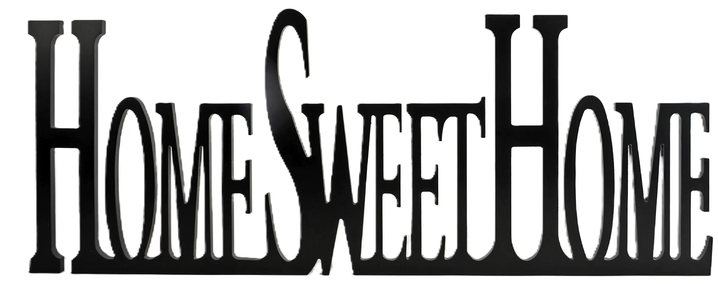 Schriftzug XL Home Sweet Home black 60x29x1,2 cm