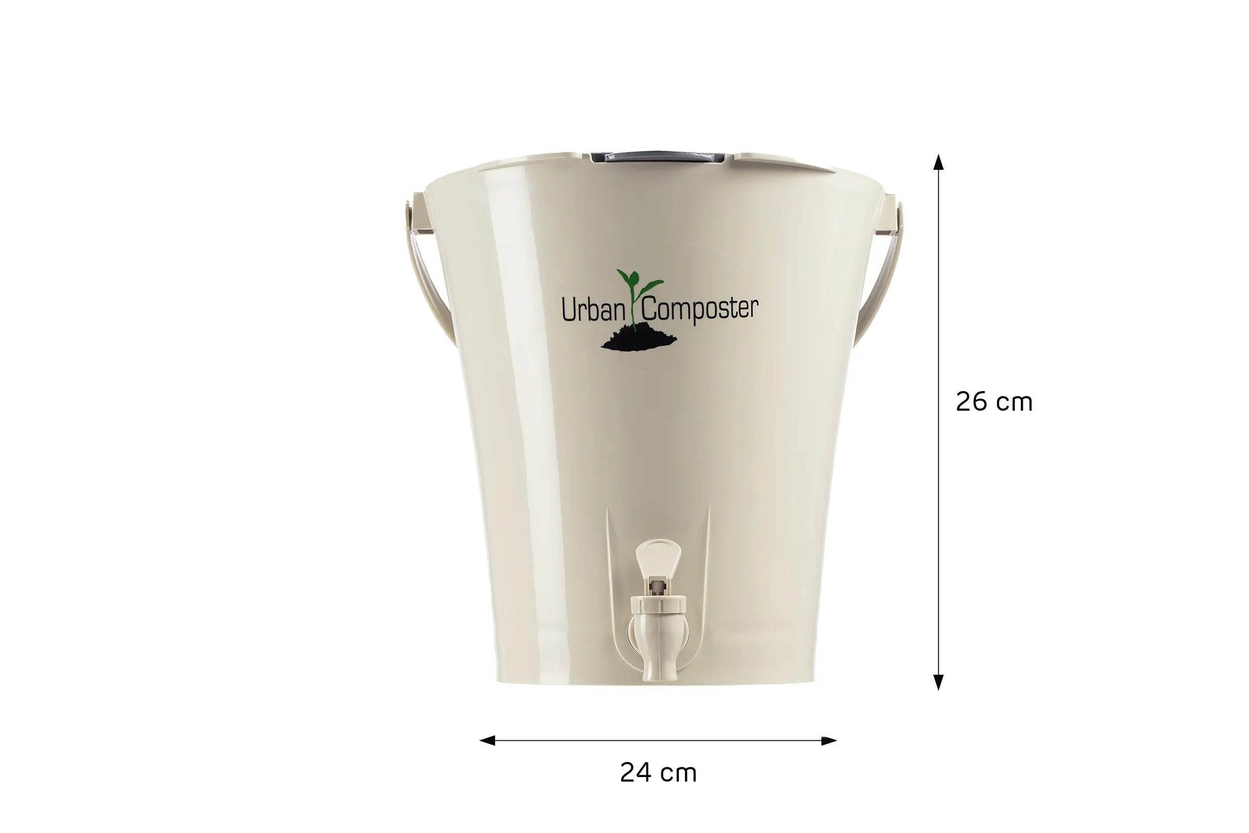 Garantia Komposter Urban City Bokashi sandbeige-grau 8 L