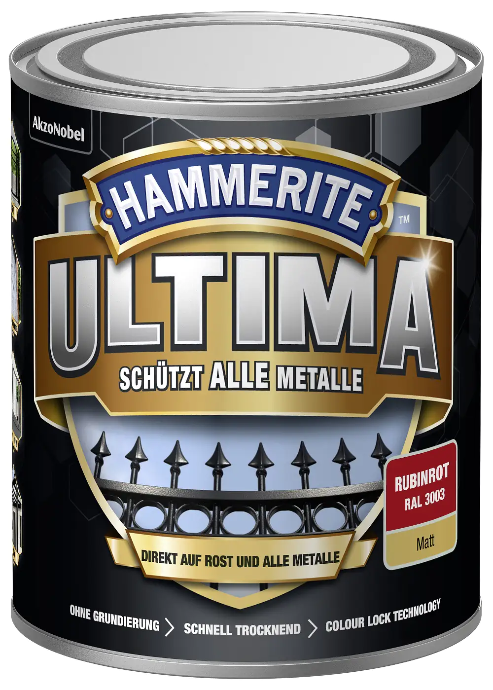 Hammerite Metallschutzlack ULTIMA 750 ml rubinrot