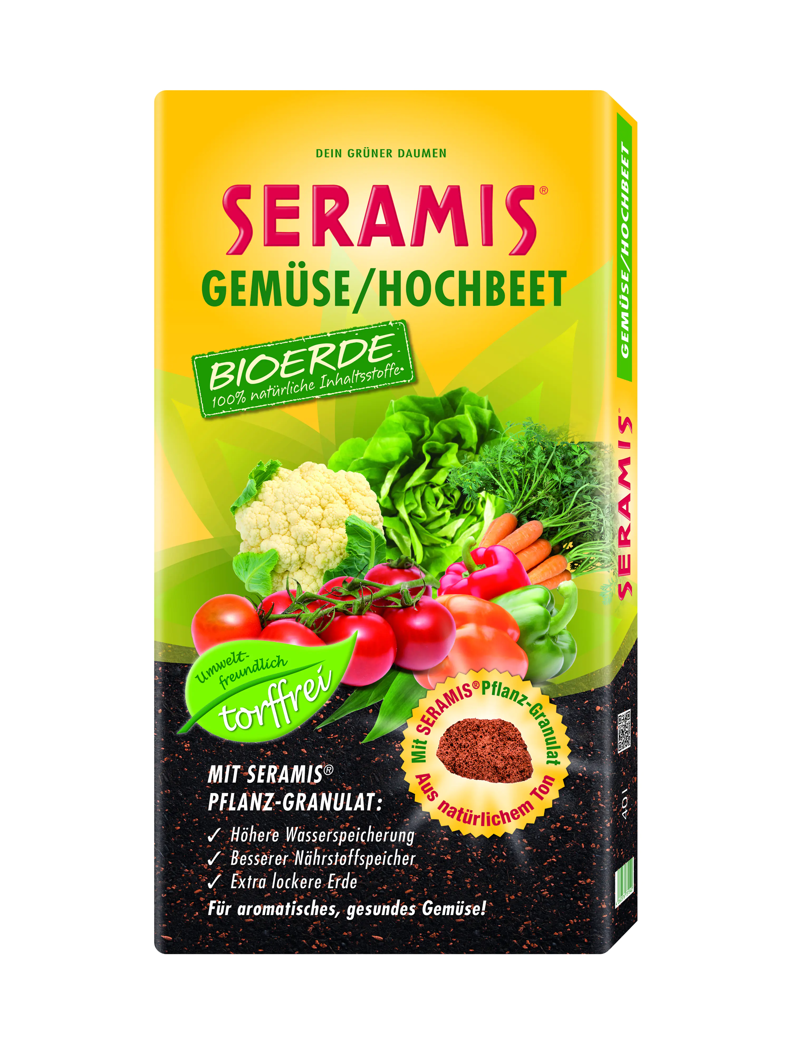 Seramis Torffreie Gemüse- Hochbeeterde 40 l