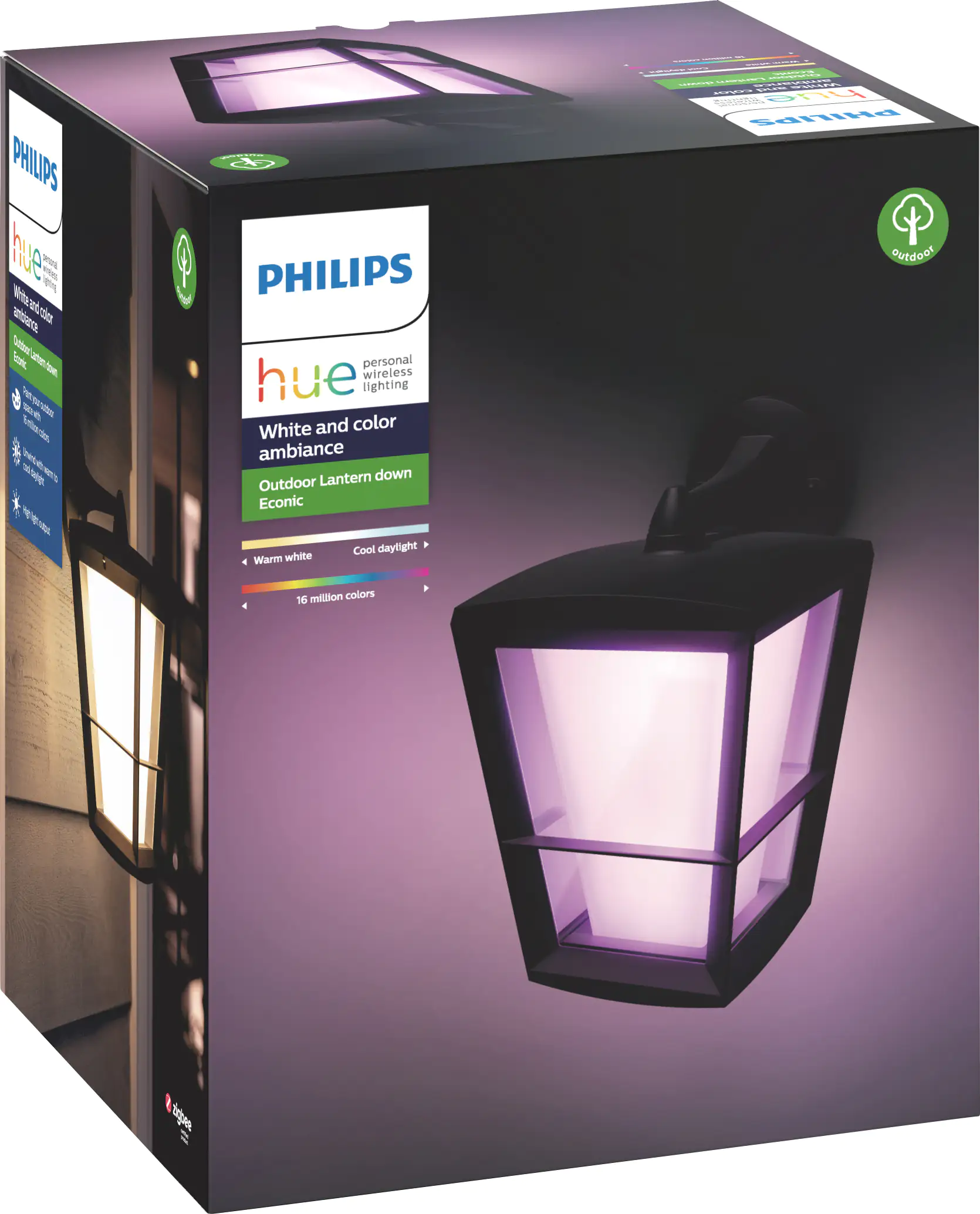 Philips Hue LED Außen-Wandleuchte White & Color Ambiance Econic Down Philips Hue LED Außen-Wandleuchte White & Color Ambiance Econic Down