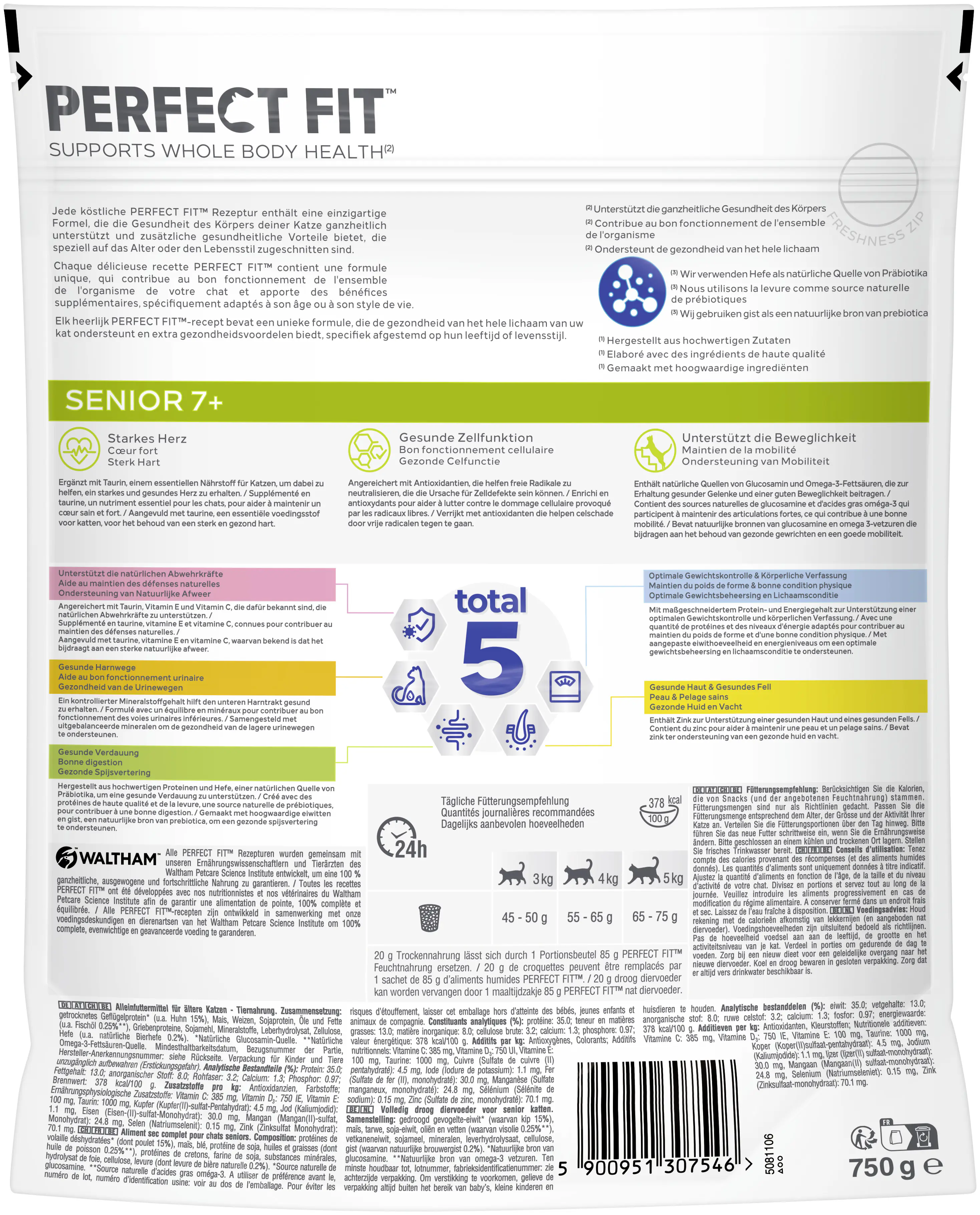 Perfect Fit Senior 7+ mit Huhn Katzenfutter 750g