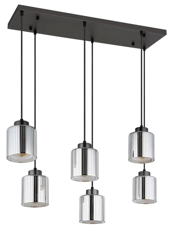 Globo Hängeleuchte Felicia 83 x 120 cm schwarz-chrom matt