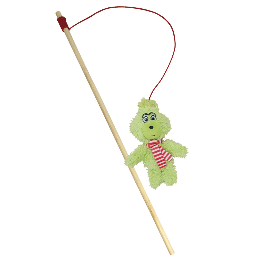 Nobby Katzenangel mit Plüschspielzeug Grinch  Nobby Katzenangel mit Plüschspielzeug Grinch