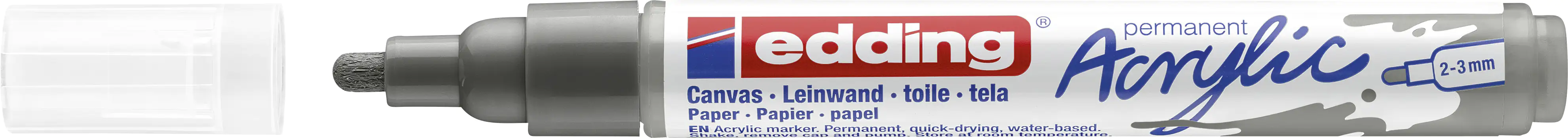 edding 5100 Acrylmarker medium anthrazit 2 - 3 mm