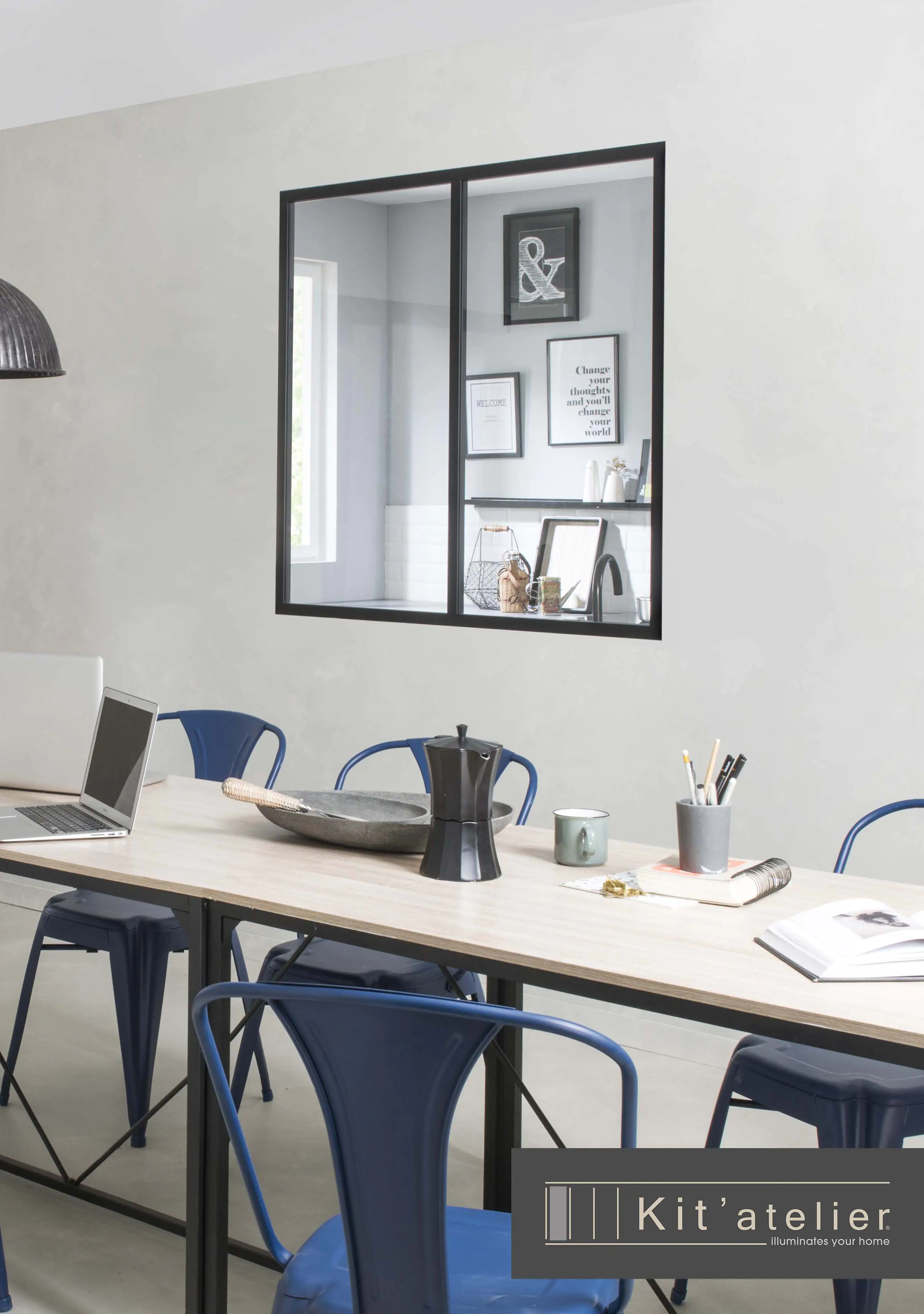 Trennwand Verriere Modulo 2er-Element 123,2 x 120 cm ohne Glas Trennwand Verriere Modulo 2er-Element 123,2 x 120 cm ohne Glas