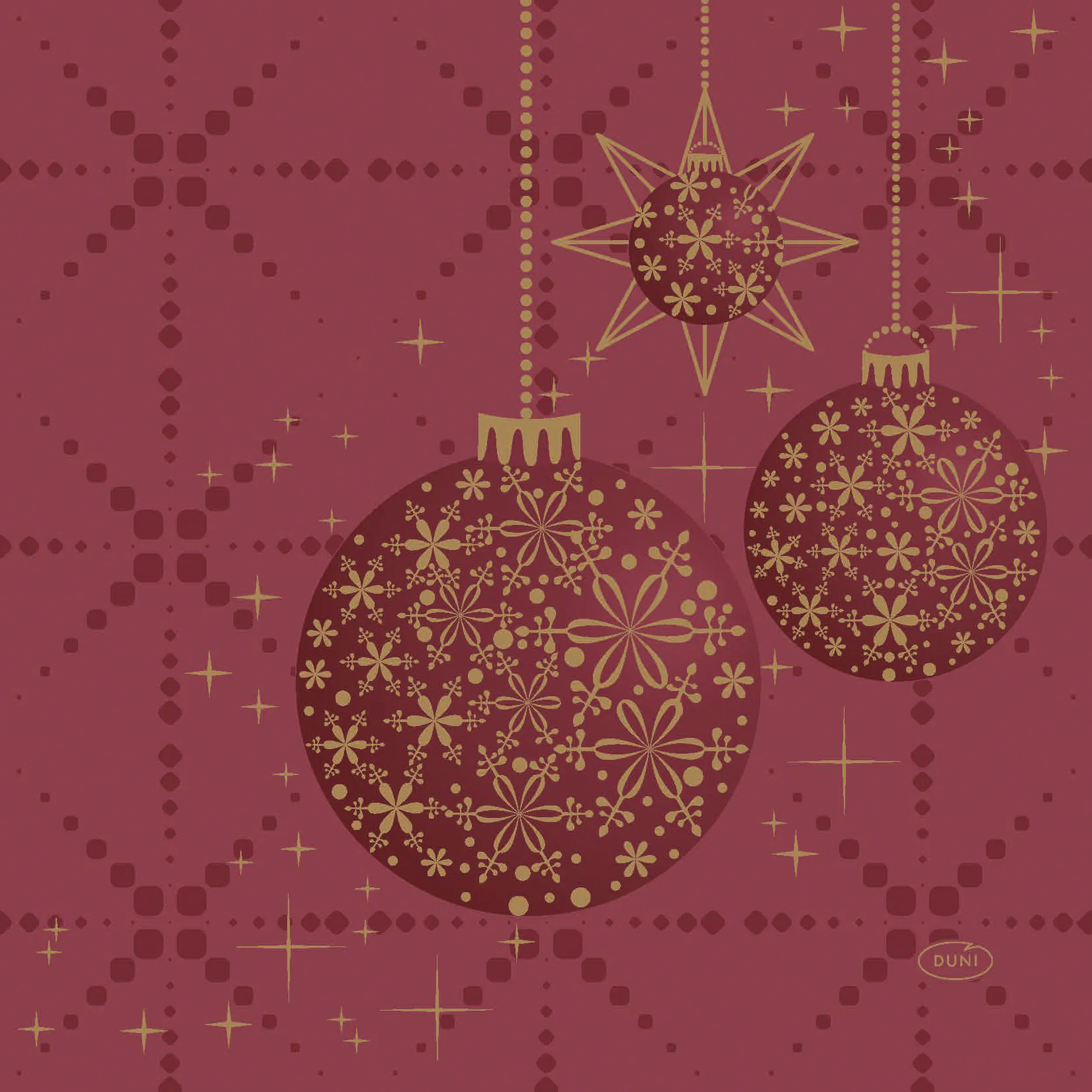 Duni Servietten gilded bauble 33 x 33 cm - 20er Pack