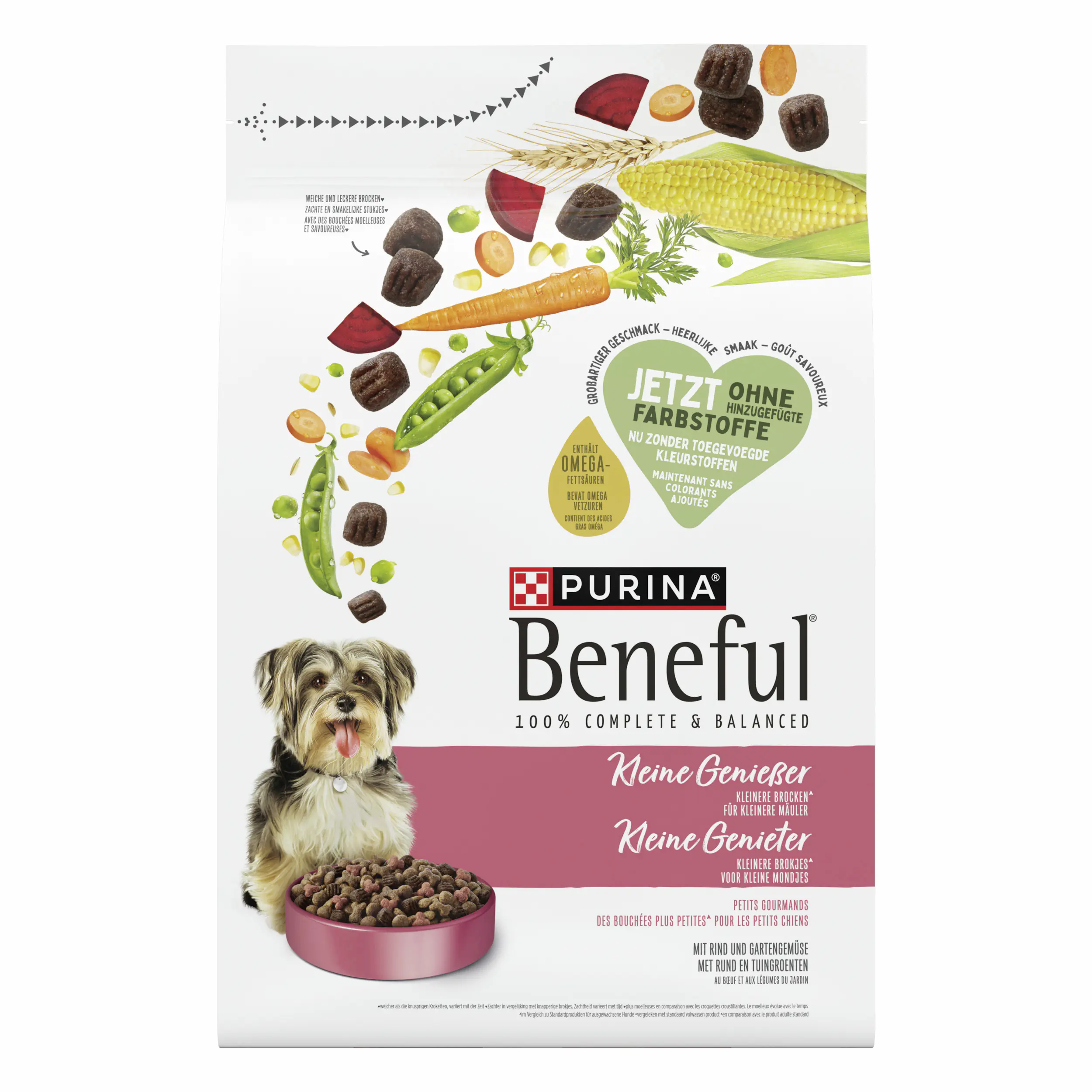 Purina Beneful Hundetrockenfutter Adult Mini 2,8 kg Rind & Gemüse 