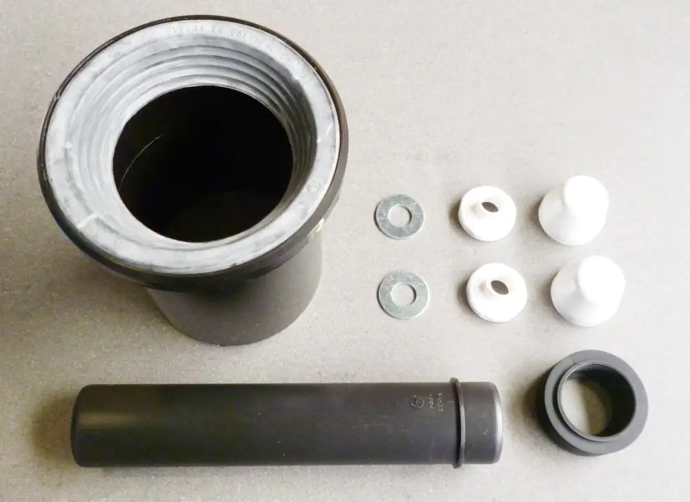 Wisa WC-Anschlußset für Wand-WC schwarz Wisa WC-Anschlußset für Wand-WC schwarz