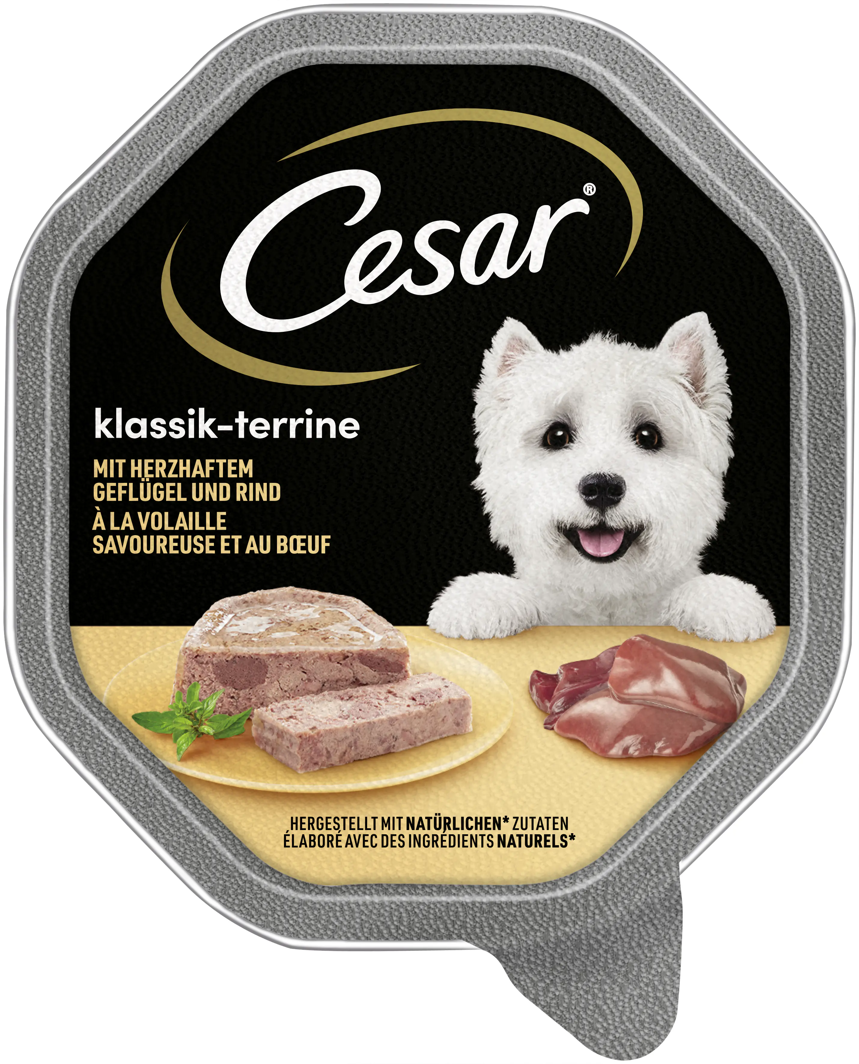 Cesar Hundenassfutter Klassik-Terrine Adult 150 g Geflügel & Rind