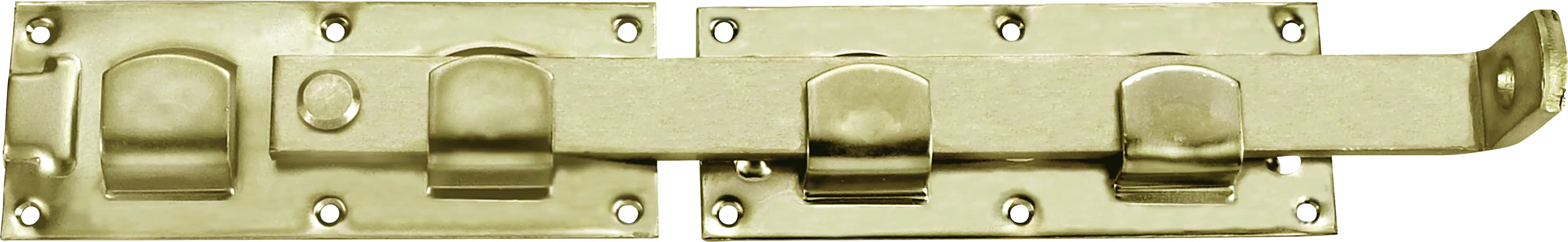 Conmetall Gartendoppeltor-Überwurf 430 x 72 mm gelb verzinkt