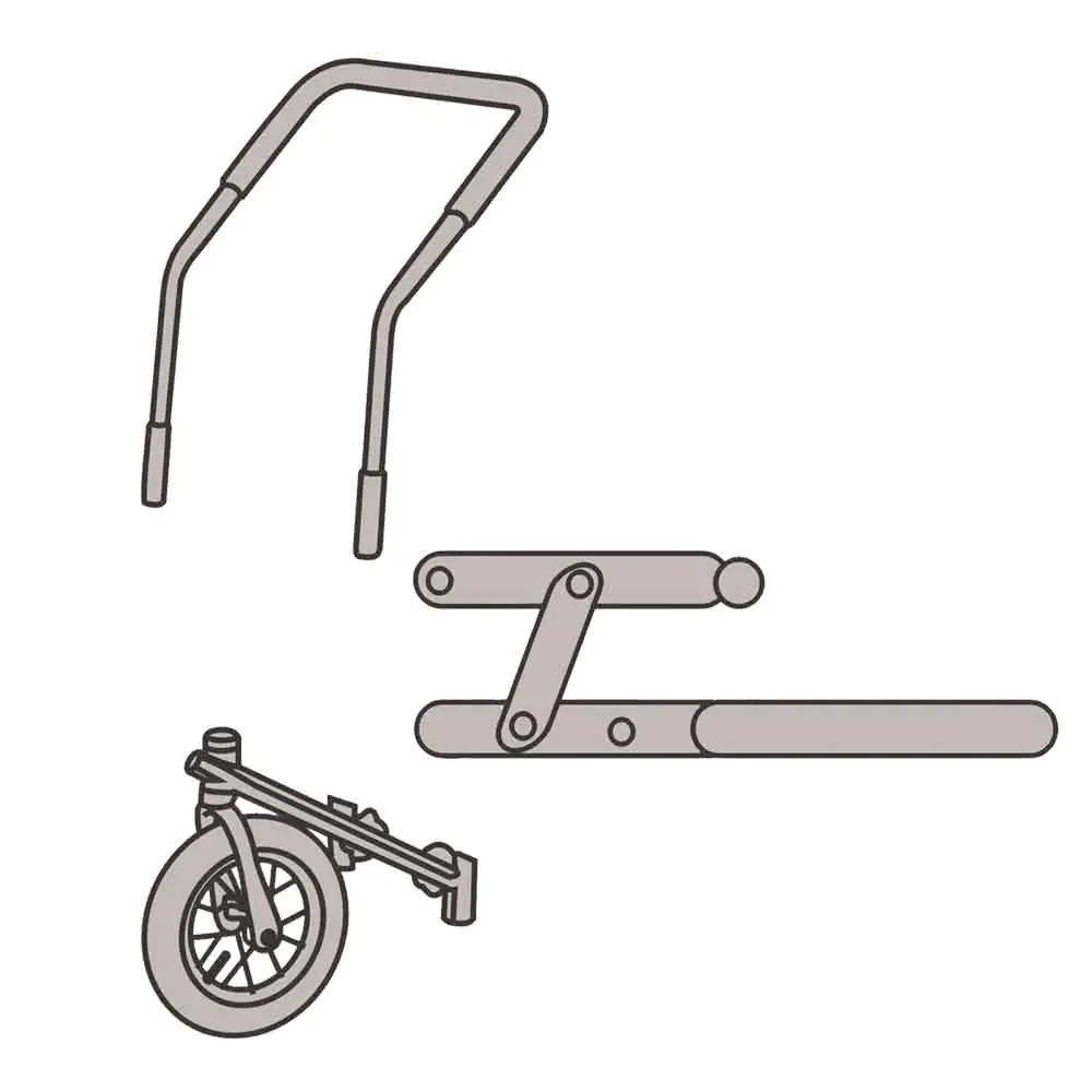 Jogger Umbausatz für Fahrradanhänger Senlima M