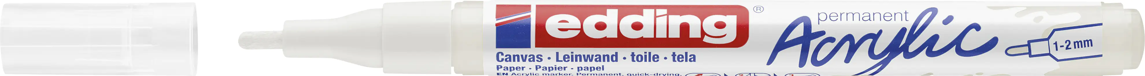 edding 5300 Acrylmarker fein verkehrsweiß 1 - 2 mm
