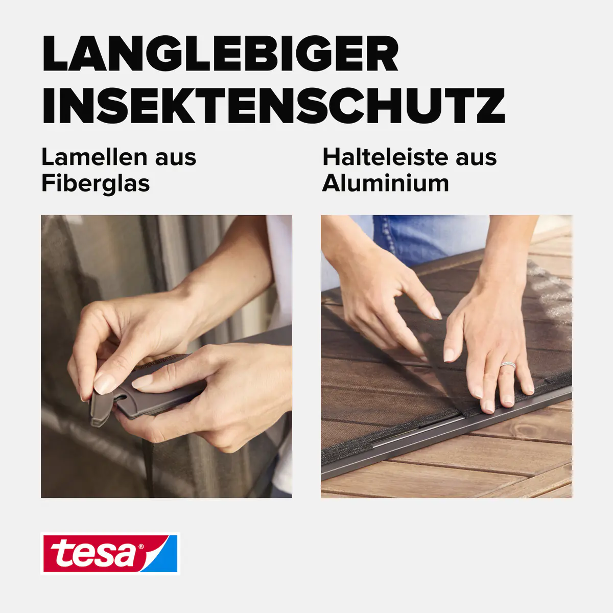 tesa Lamellentür Premium Teleskop 95 x 220 cm anthrazit