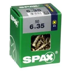 Spax Universalschrauben 6.0 x 35 mm PZ 3 - 50 Stk.