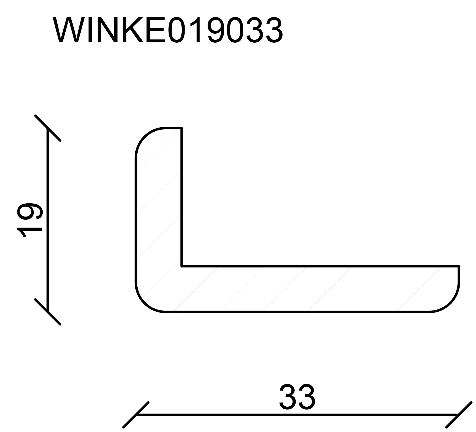 FN Neuhofer Winkelleiste 100 cm 33 x 19 mm Fichte oder Kiefer