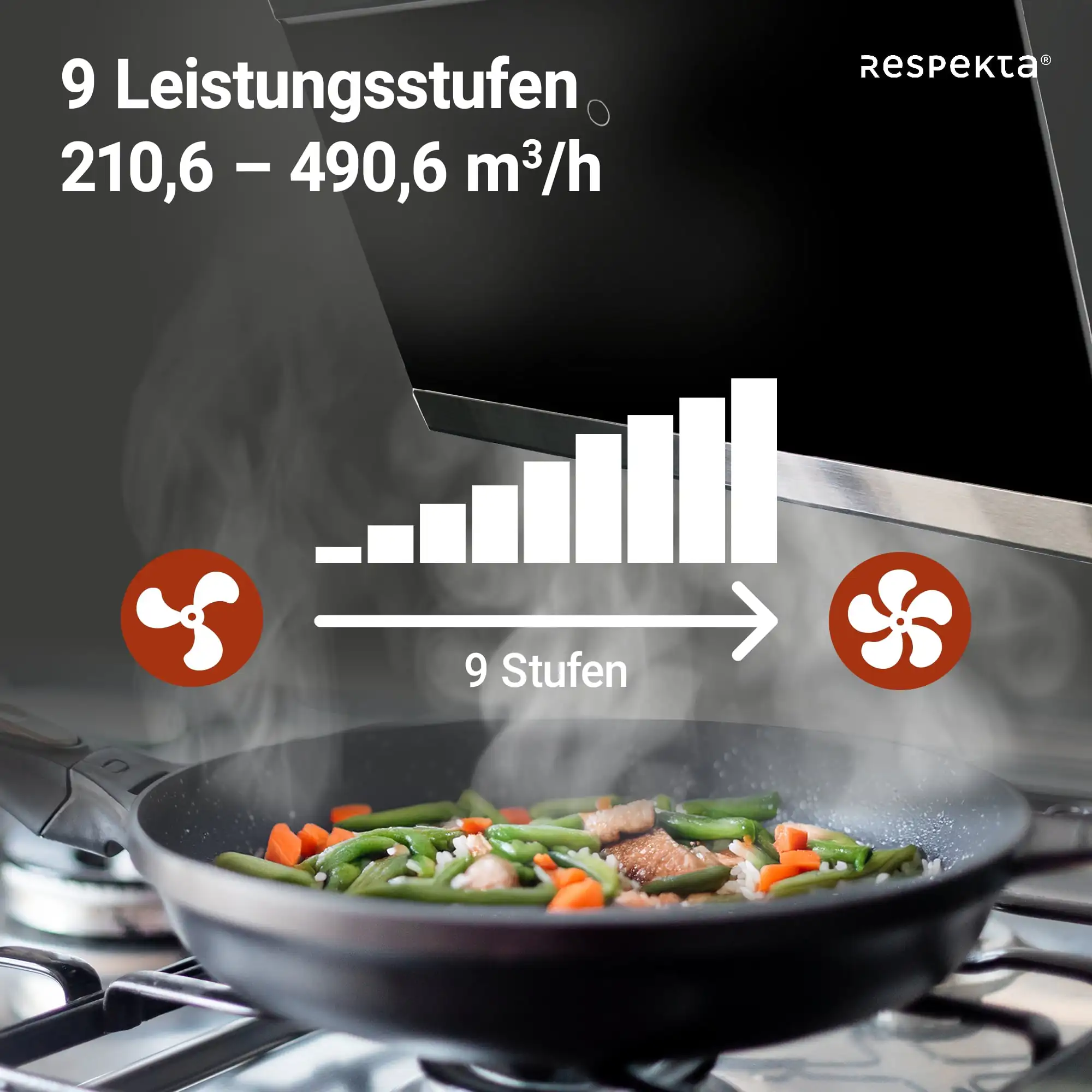 Respekta Dunstabzug-Schräghaube CH89060S Respekta Dunstabzug-Schräghaube CH89060S