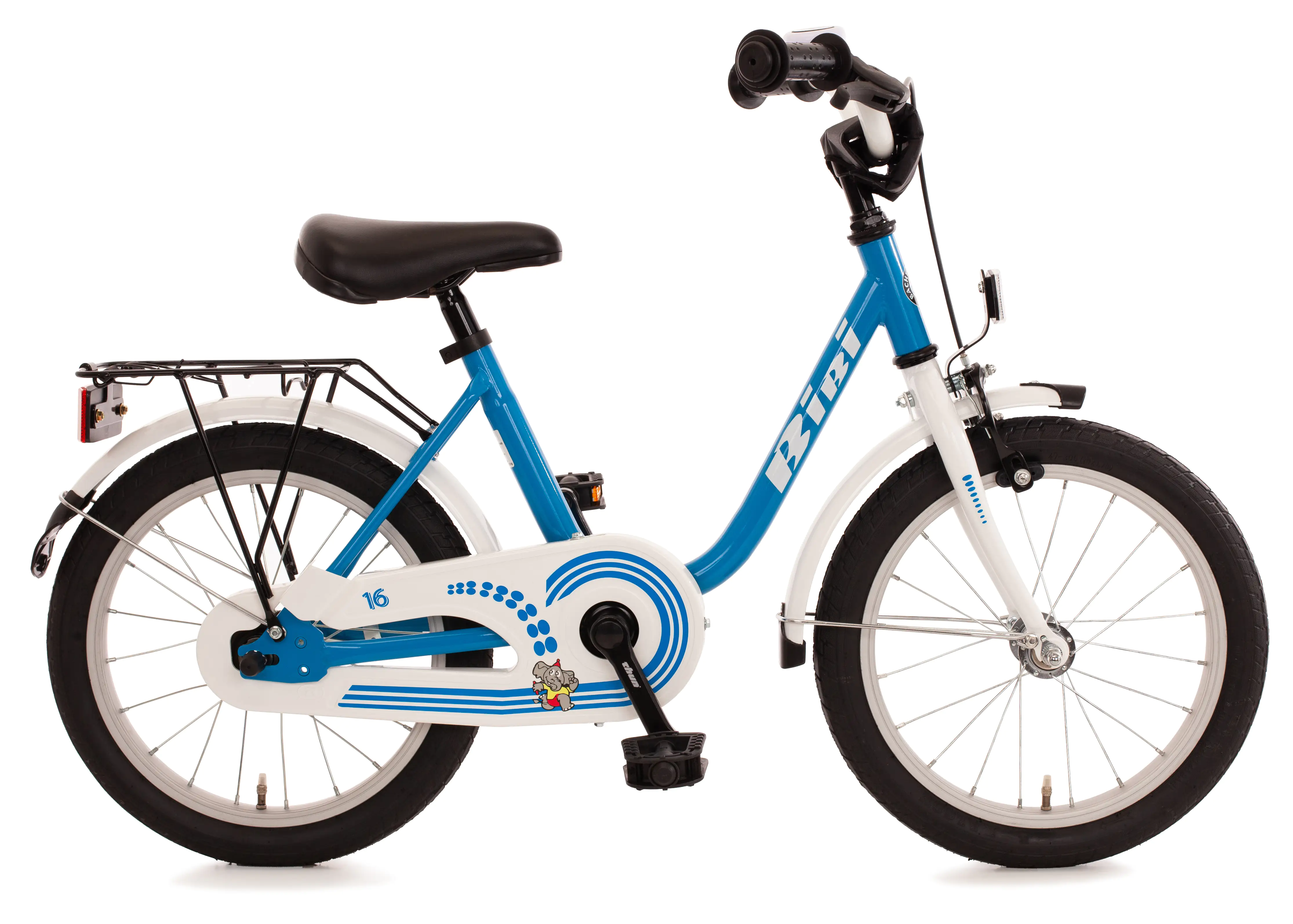 4033365990095 Bachtenkirch Kinderfahrrad Bibi 16 Zoll blau weiß