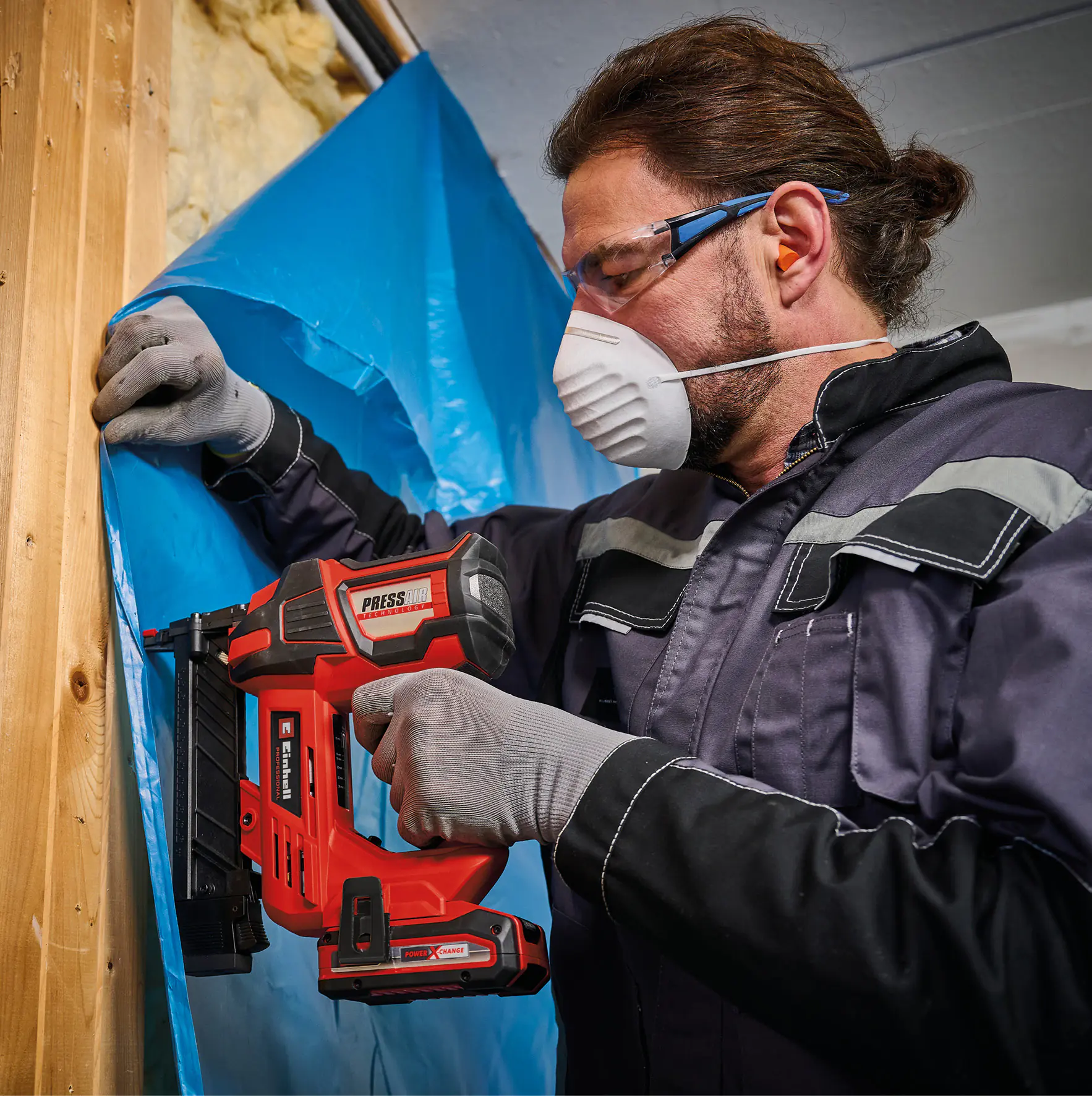 Einhell Professional Akku-Tacker FIXETTO 18/40 S Solo 18 V