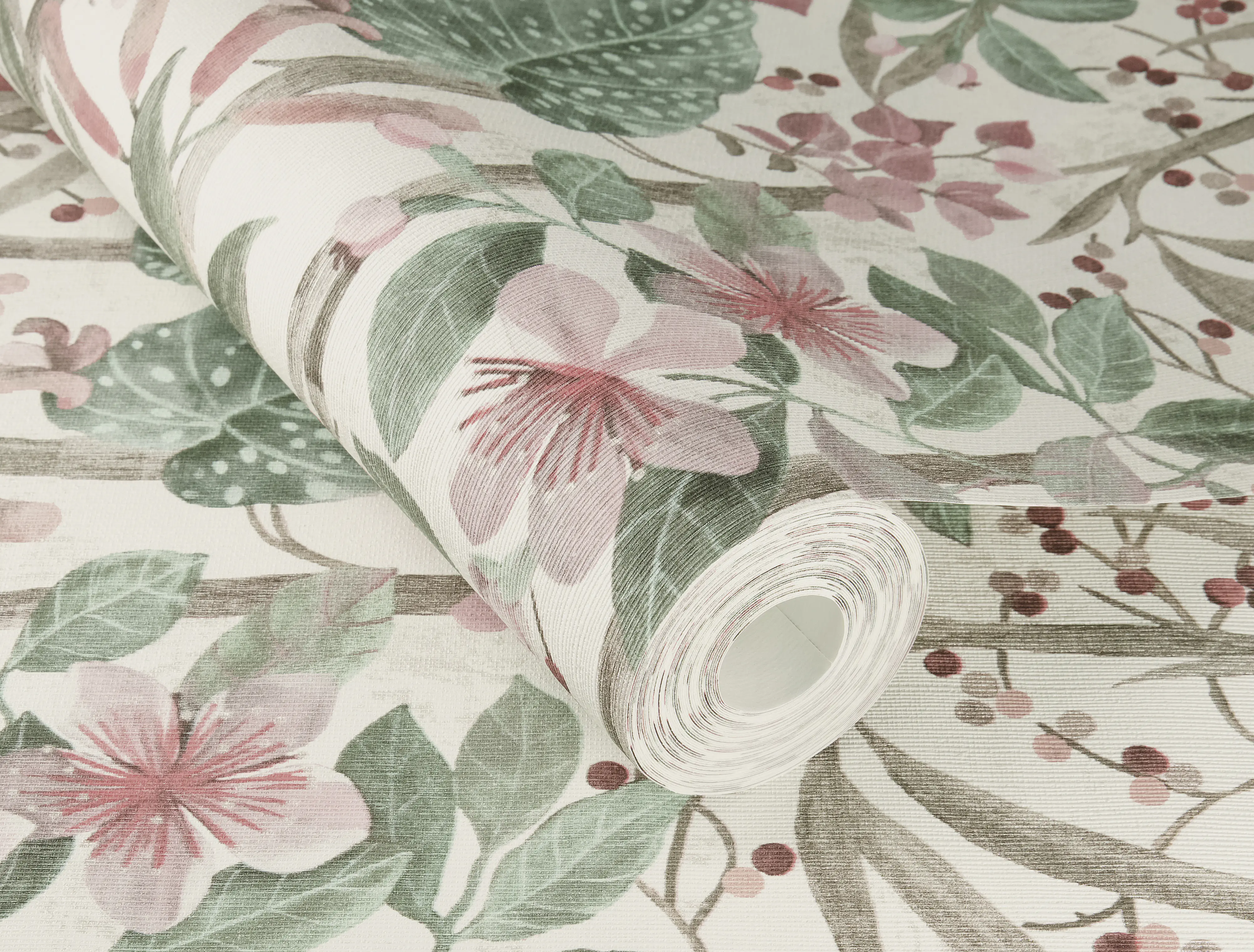 Rasch Vliestapete 538212 Weiß-Cremeweiß Muster & Motive 10,05 m x 0,53 m