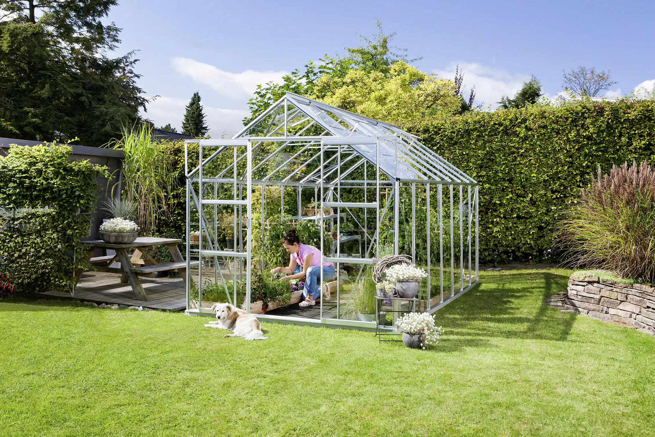 Vitavia Gewächshaus Uranus 11500 ESG 3 mm 254 x 441 cm