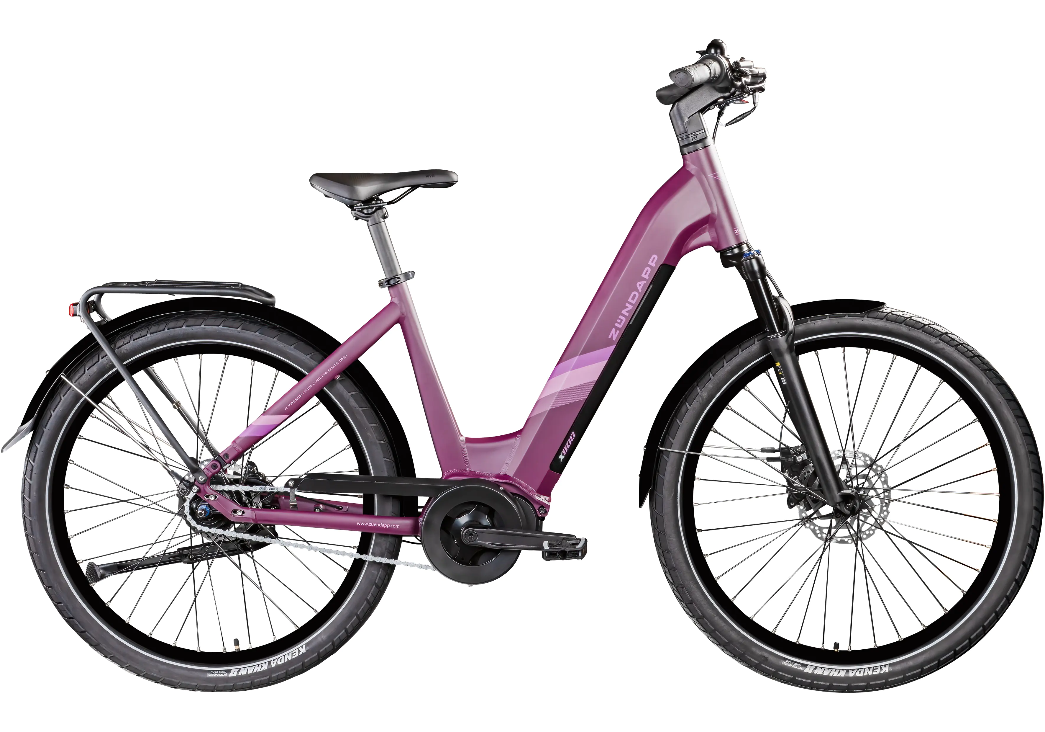 Zündapp E-Bike City X800 27,5 Zoll 7-Gang 550 Wh purple violet