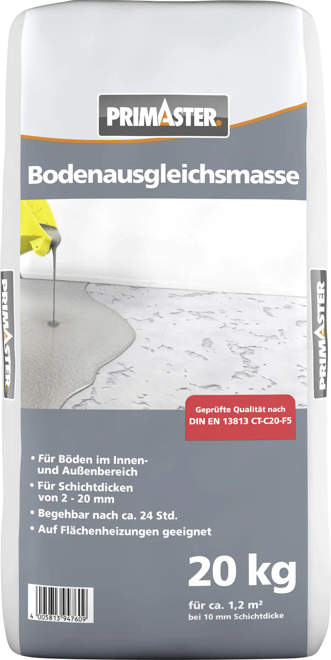 Primaster Bodenausgleichsmasse 20 kg grau 42 St. Palettenabnahme