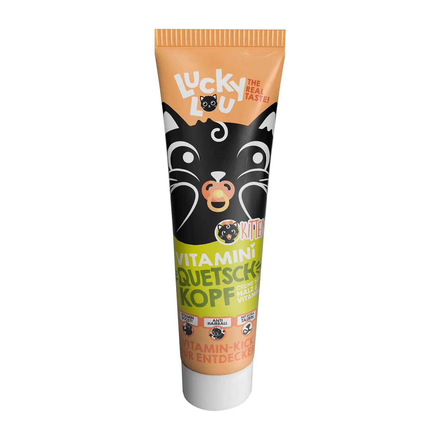 Lucky Lou Quetschkopf Katzensnack getreidefrei Junior 100 g Malz & Vitamine