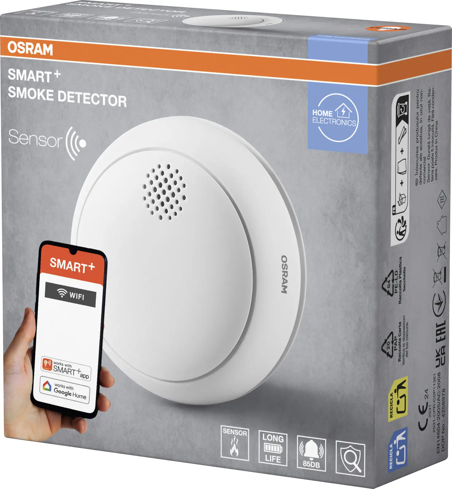 Osram Rauchmelder Smart+ Sensor WiFi weiß Osram Rauchmelder Smart+ Sensor WiFi weiß