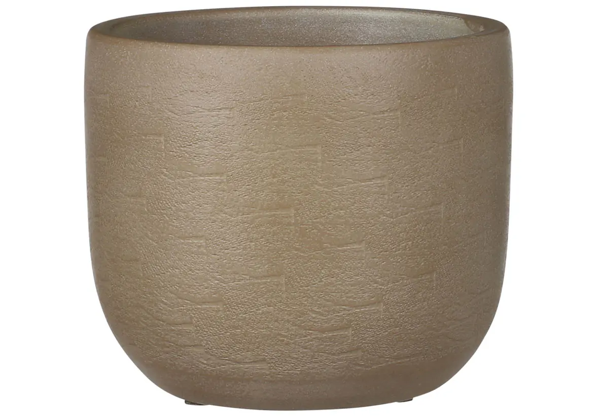 Mica Blumentopf Nora Ø 16 x 17 cm taupe