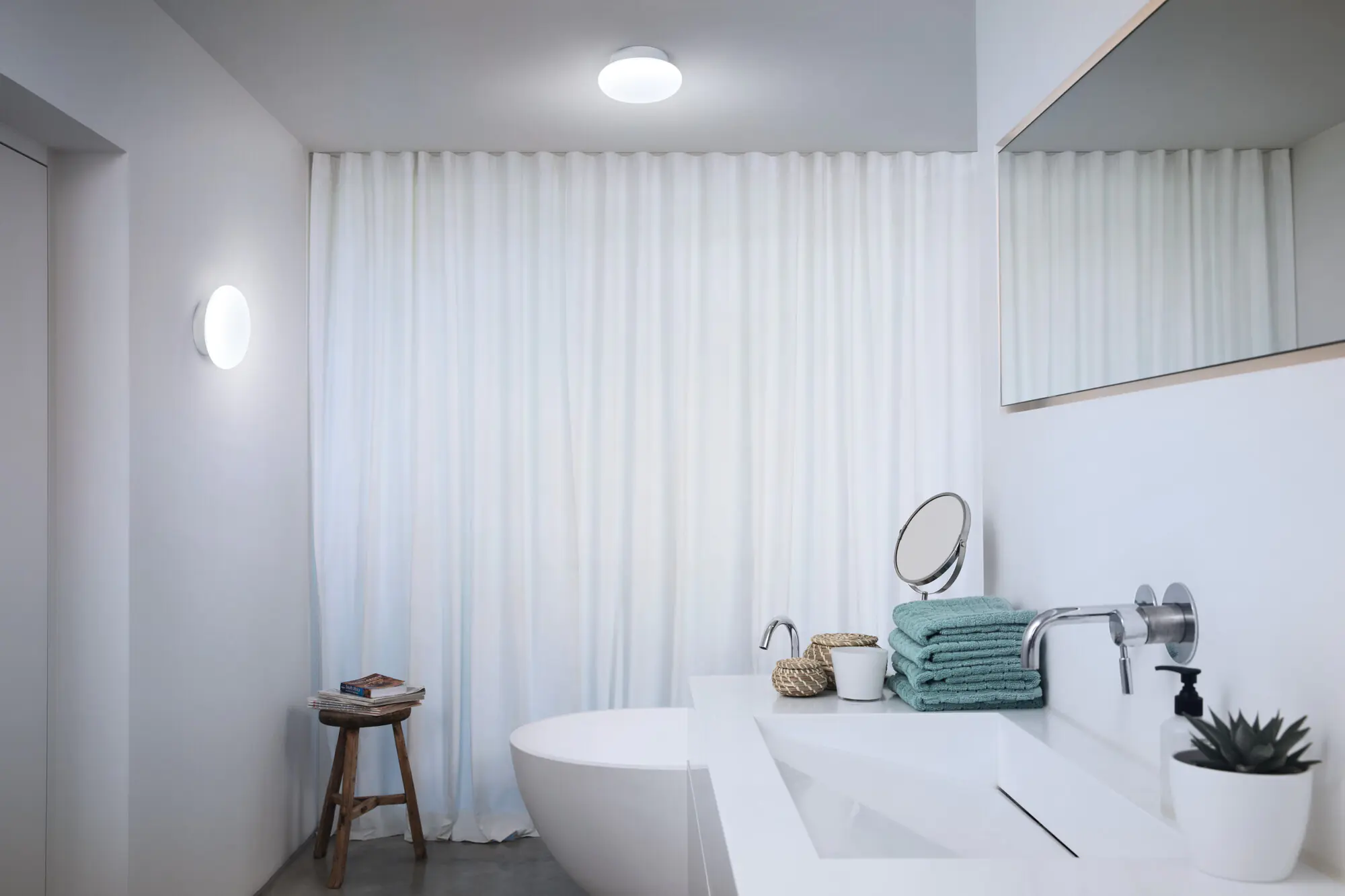 Ledvance Smart+ LED Deckenleuchte Orbis Aqua weiß Ø 20 cm 12 W