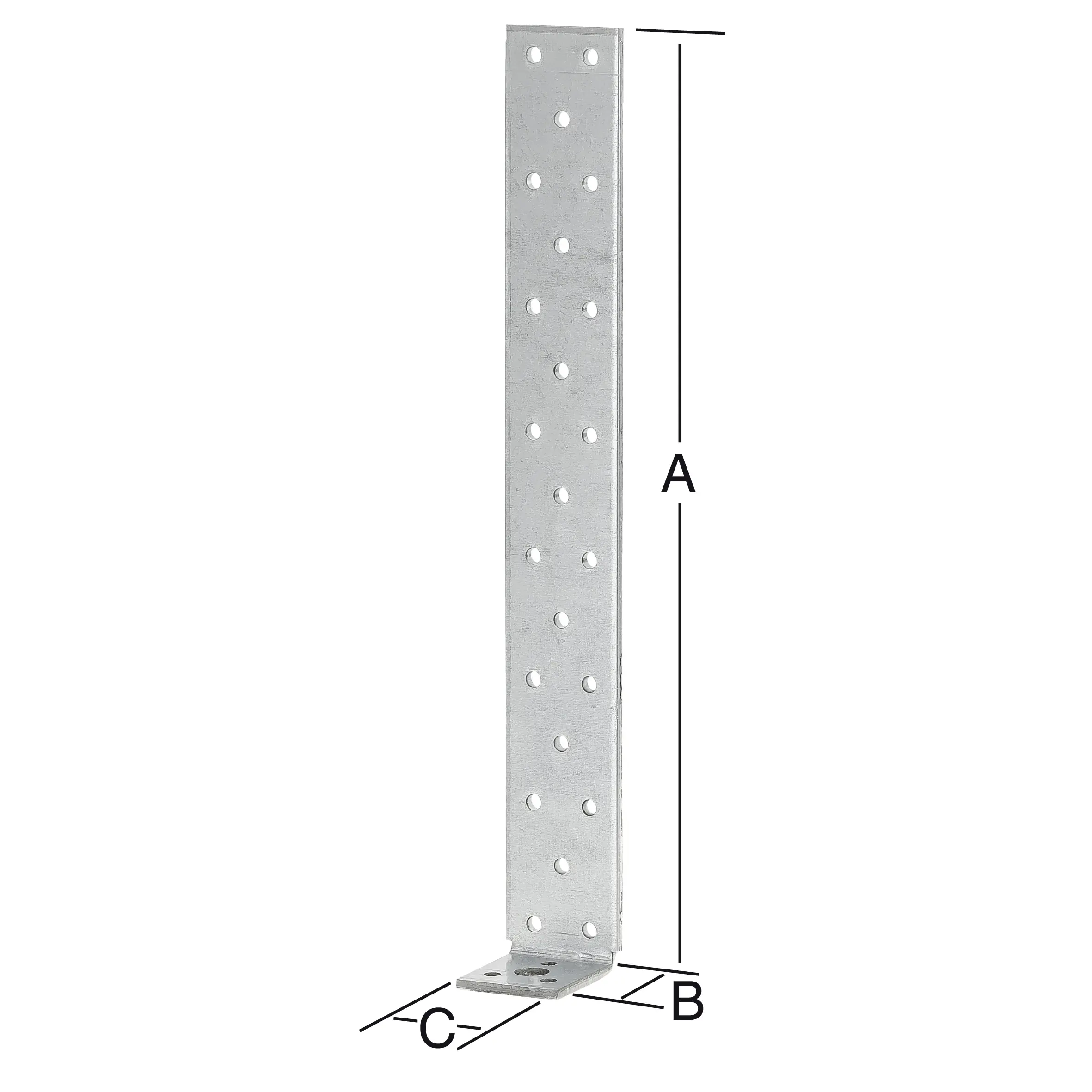 Vormann Beton-Flachstahlanker sendzimir verzinkt 300 x 40 x 40 mm