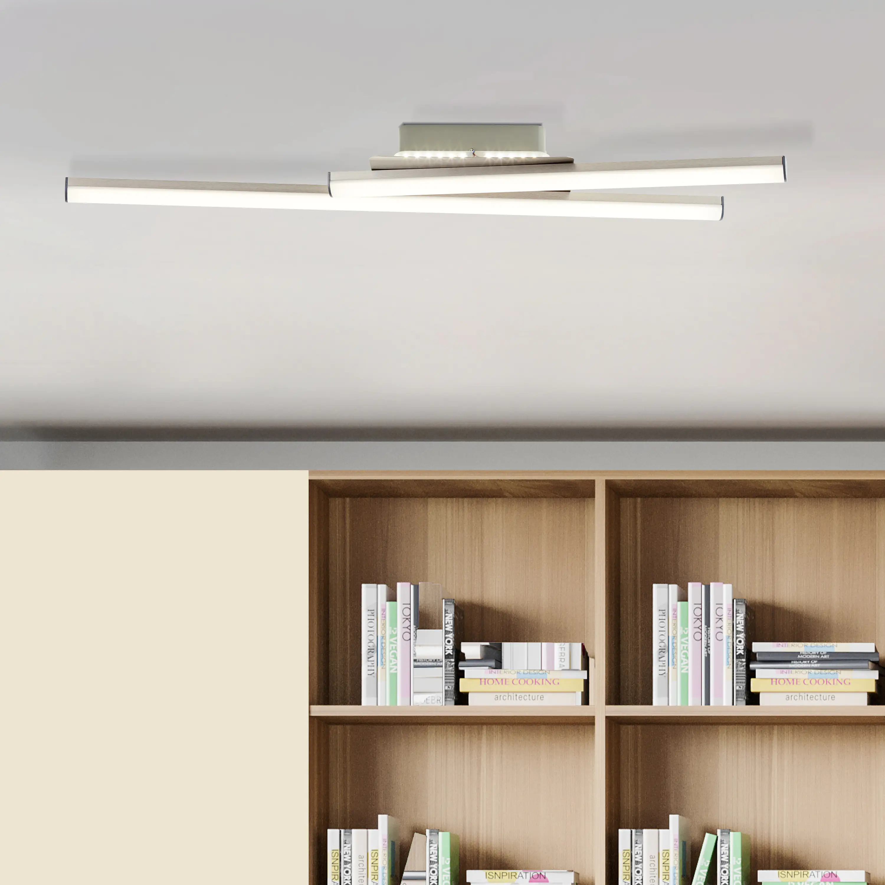 Brilliant LED Deckenleuchte Vigdis 30 W, 65 x 28 cm, weiß