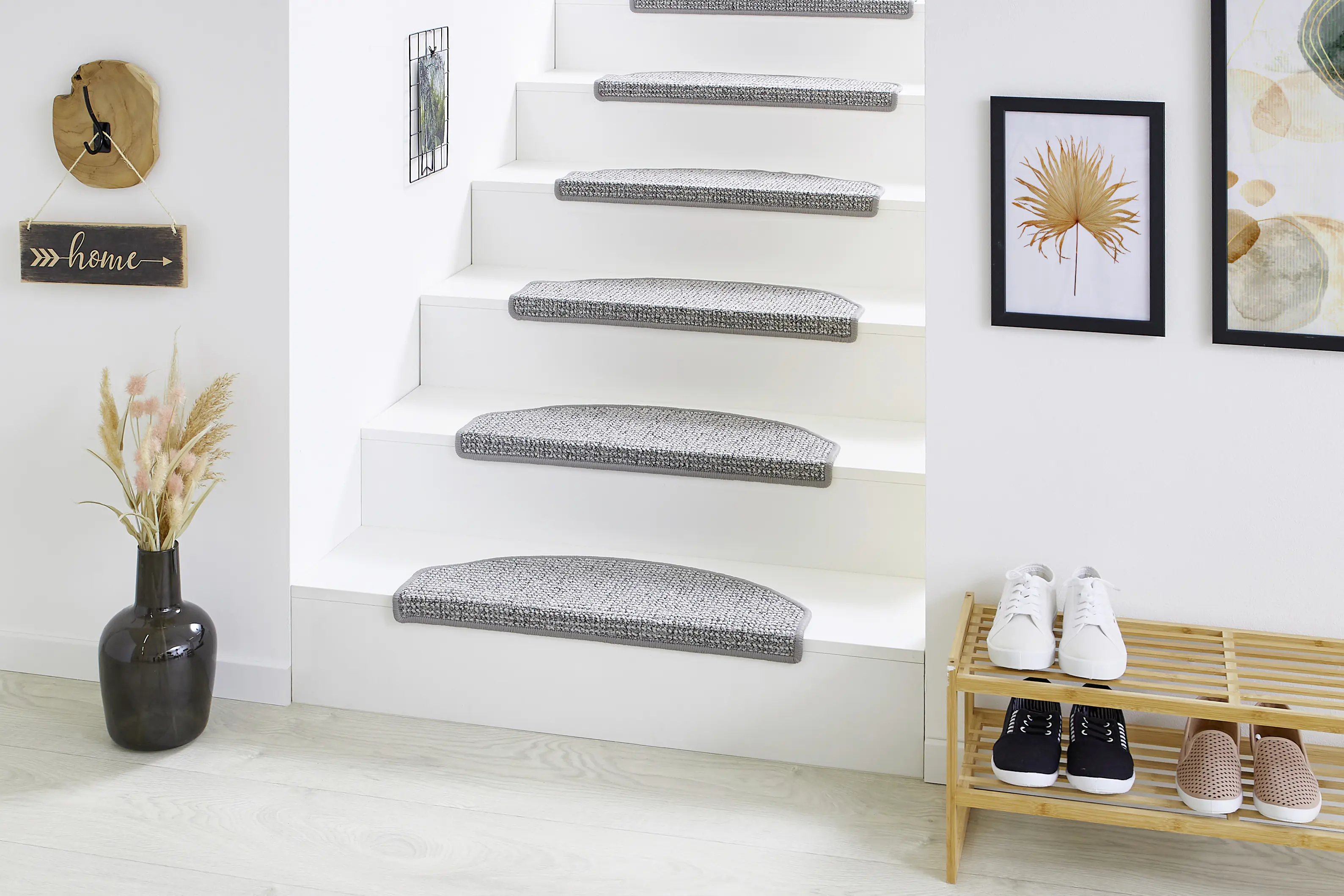 Stufenmatte Savanna H.Grau  65x28 cm