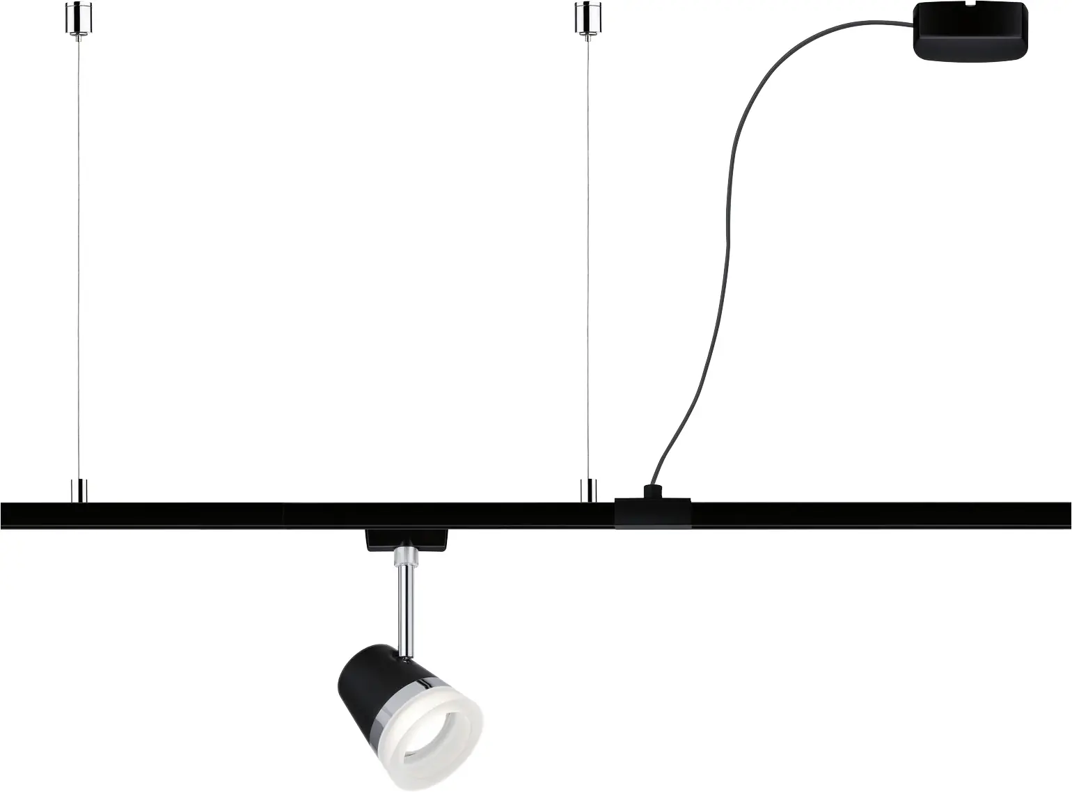 Paulmann URail Kabeleinspeisung schwarz matt 2m max. 1.000 W