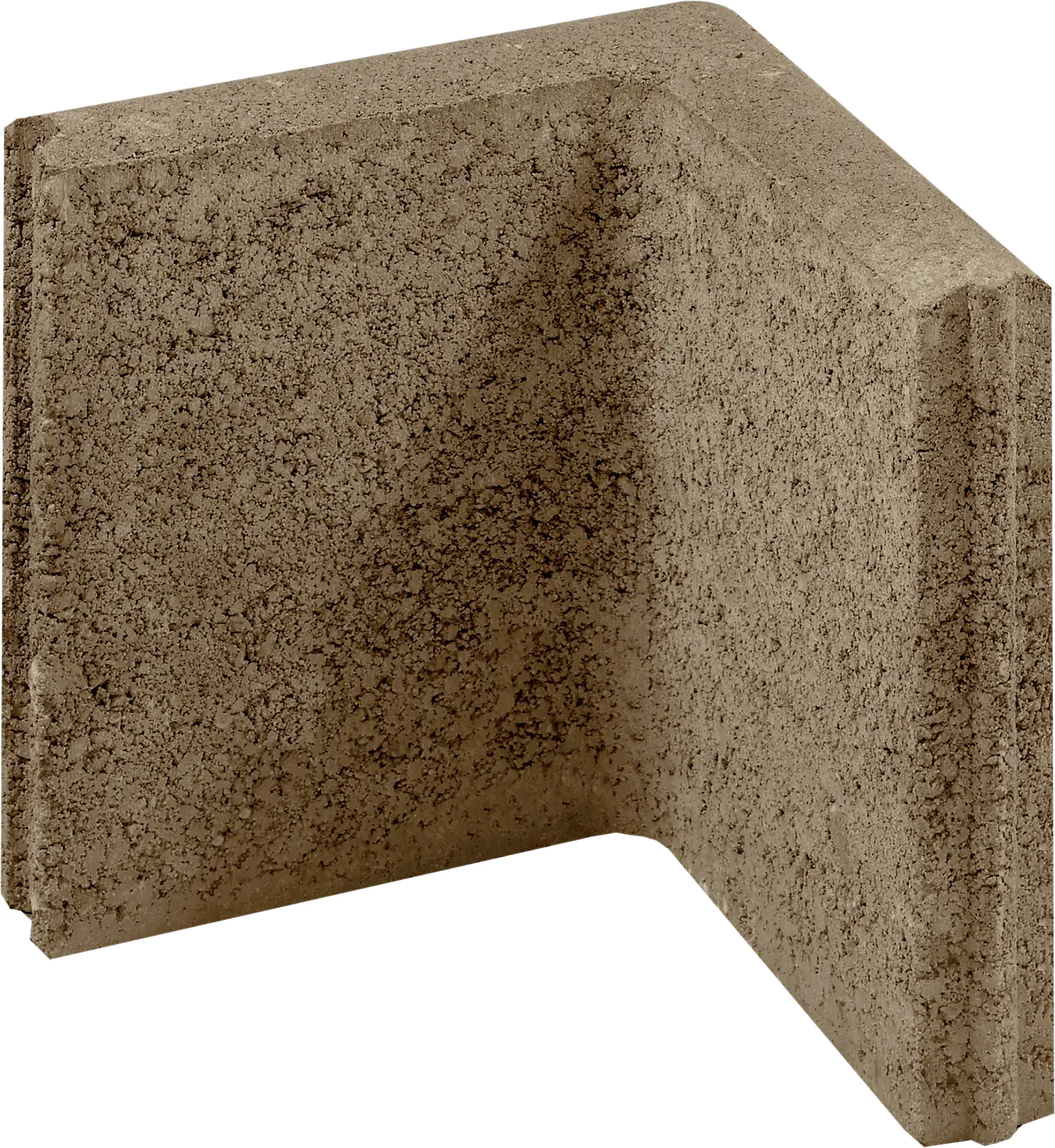 Kann Randstein Ecke mit Nut- und Feder 25 x 25 x 5 cm braun Kann Randstein Ecke mit Nut- und Feder 25 x 25 x 5 cm braun