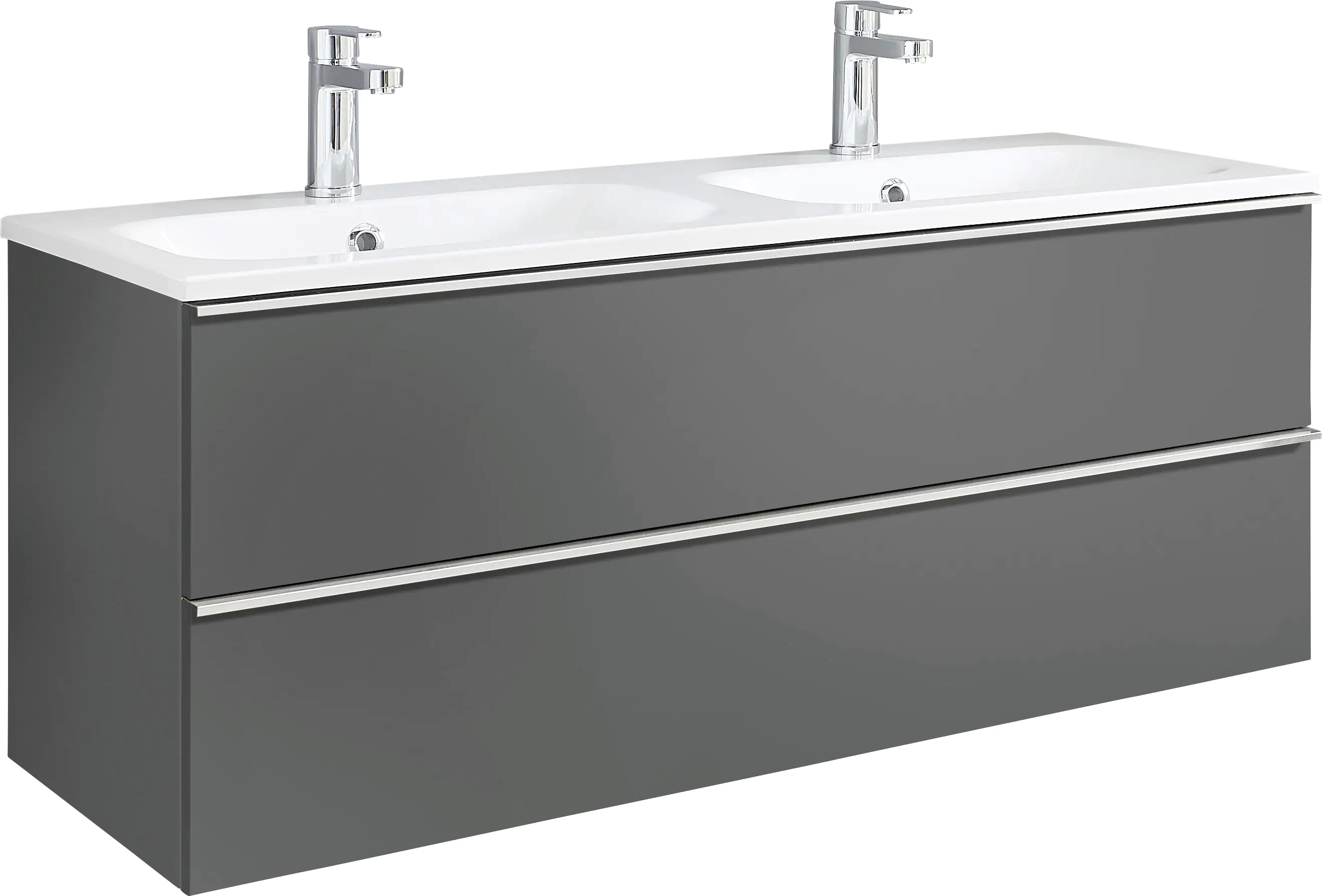 Primaster Bad-Set Düsseldorf grau 121 cm LED-Leuchten, Mineralgusswaschtisch Primaster Bad-Set Düsseldorf grau 121 cm LED-Leuchten, Mineralgusswaschtisch