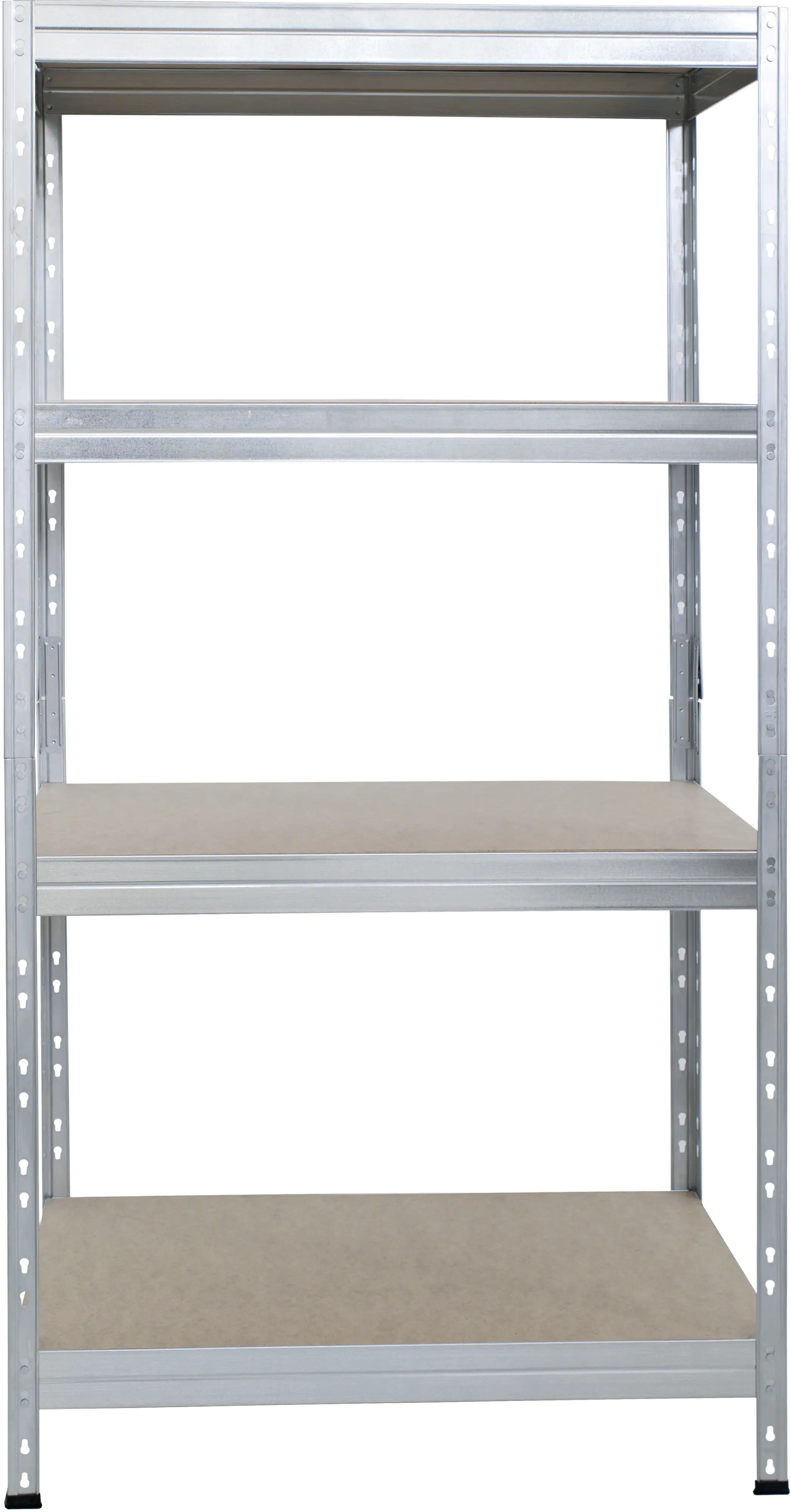 8586002700527_2148593 Rivet Metallsteckregal S 180 x 75 x 35 cm 4 Holzböden 700 kg