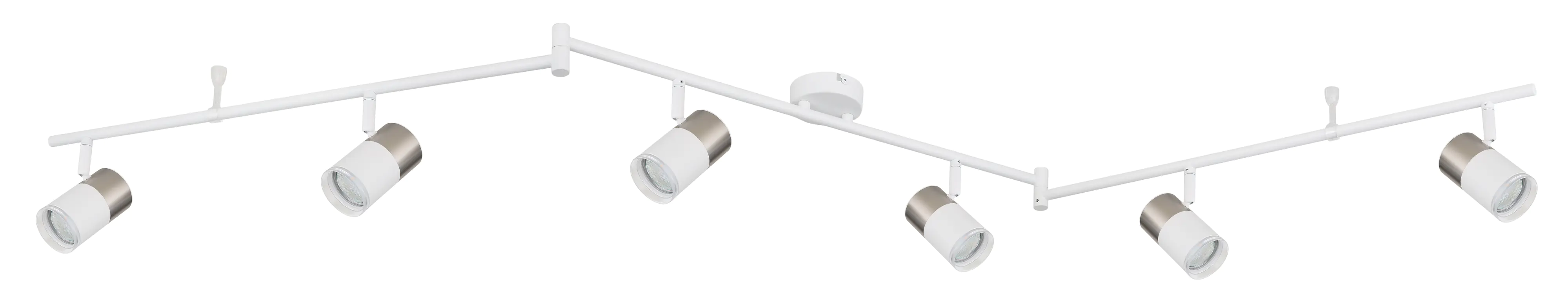 Globo 6er Spot Brisbon weiß matt 180 x 180 x 18,5 cm GU10