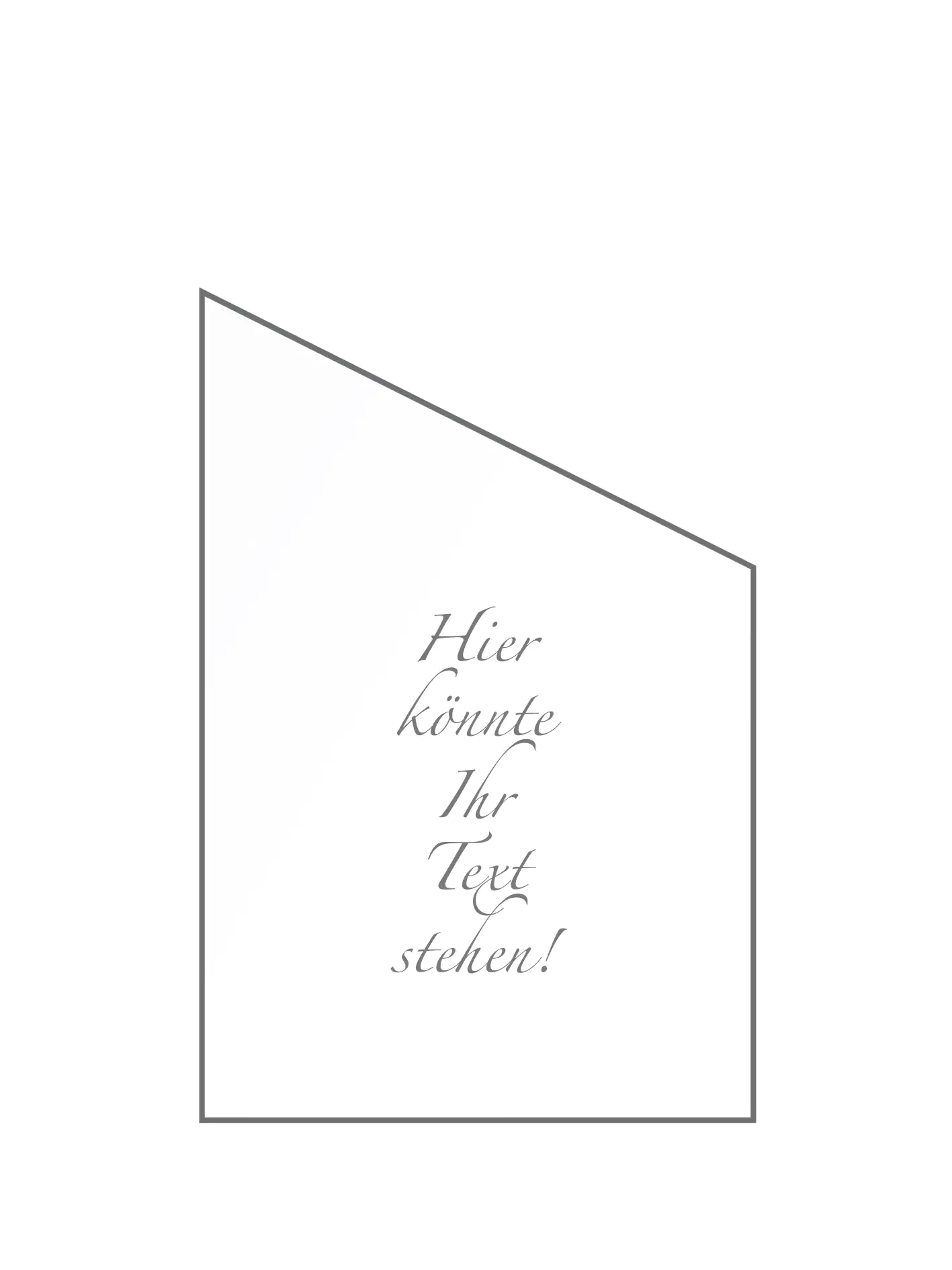 Ambiente Glaszaun Dekor Logo schräg, 120 x 180/120 cm gehärtetes 8 mm Glas