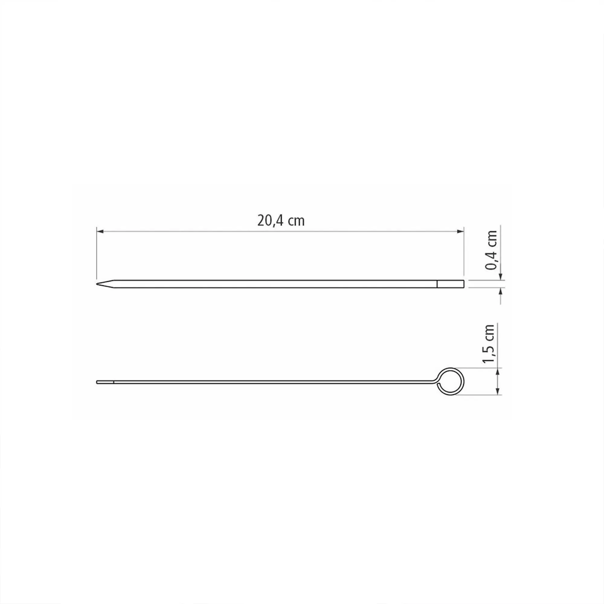 Tramontina Churrasco Schaschlikspieße 20 cm 6-tlg.