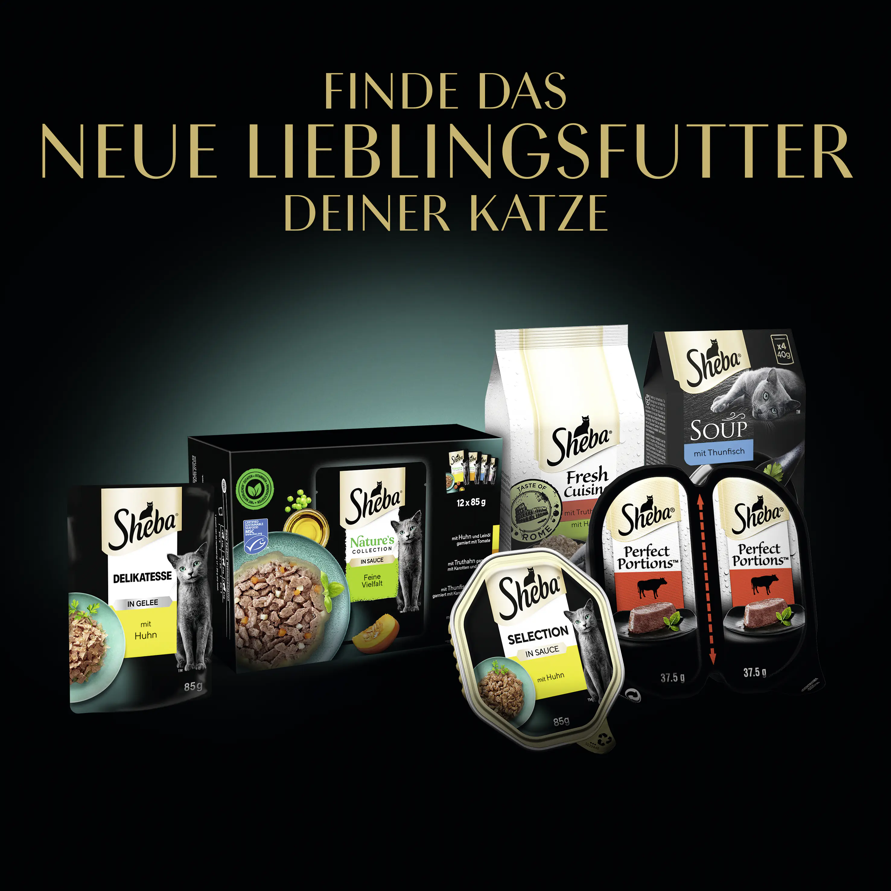 Sheba Filets Katzennassfutter Adult 60 g Weißfisch