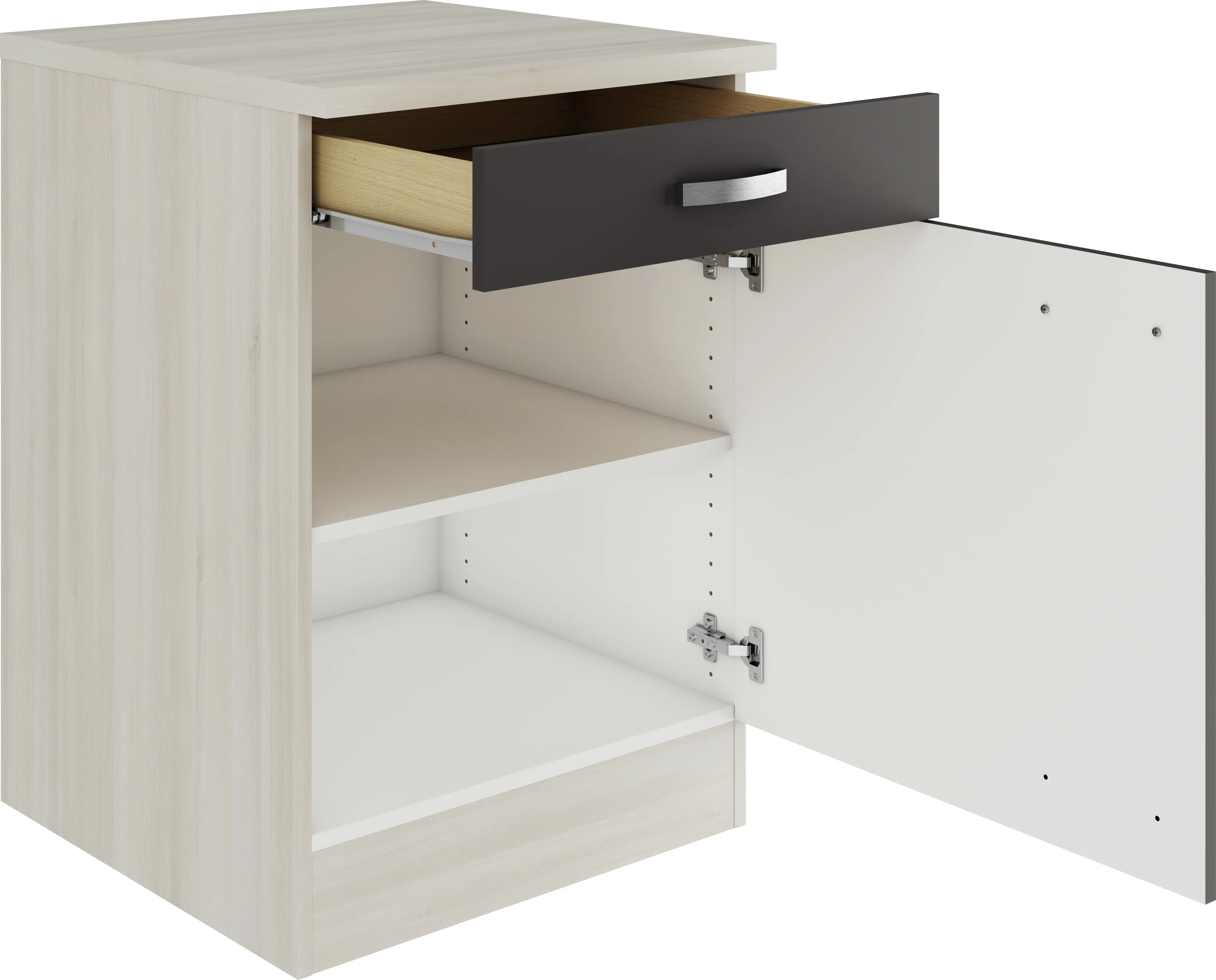 Optifit Unterschrank Faro 220 anthrazit/akazie 60 cm