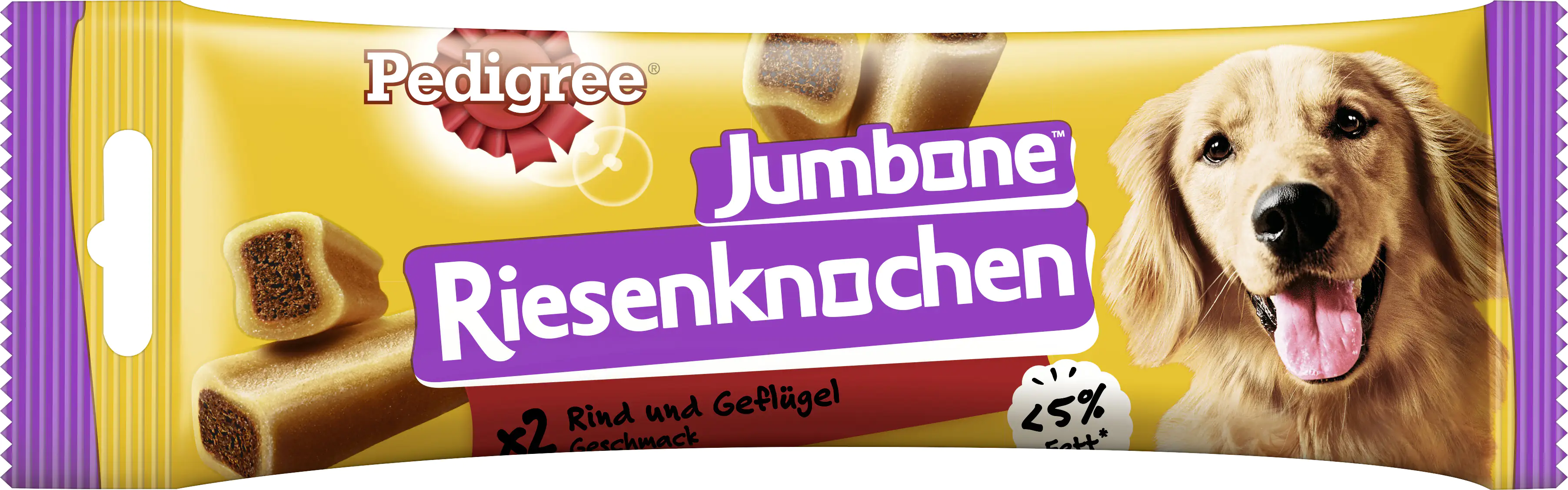 Pedigree Hundesnack Jumbone Riesenknochen mit Rind und Geflügel