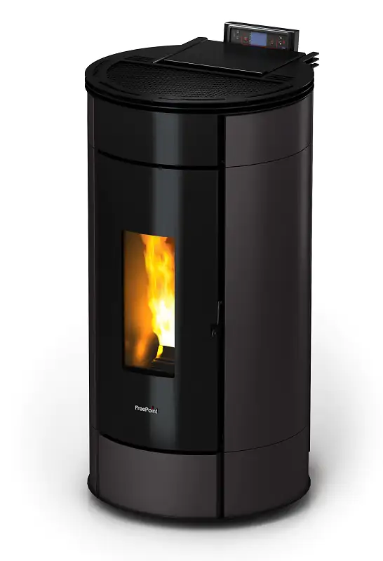 FreePoint Pelletofen Globe Stahl 10,5 kW schwarz
