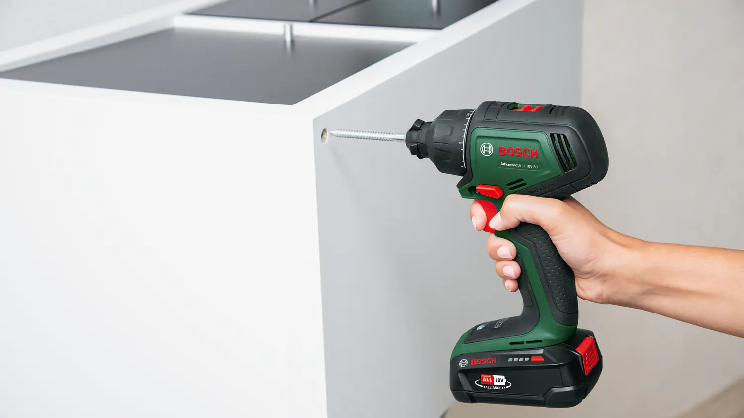 Bosch Akku-Bohrschrauber AdvancedDrill 18V-80 QuickSnap Solo Bosch Akku-Bohrschrauber AdvancedDrill 18V-80 QuickSnap Solo