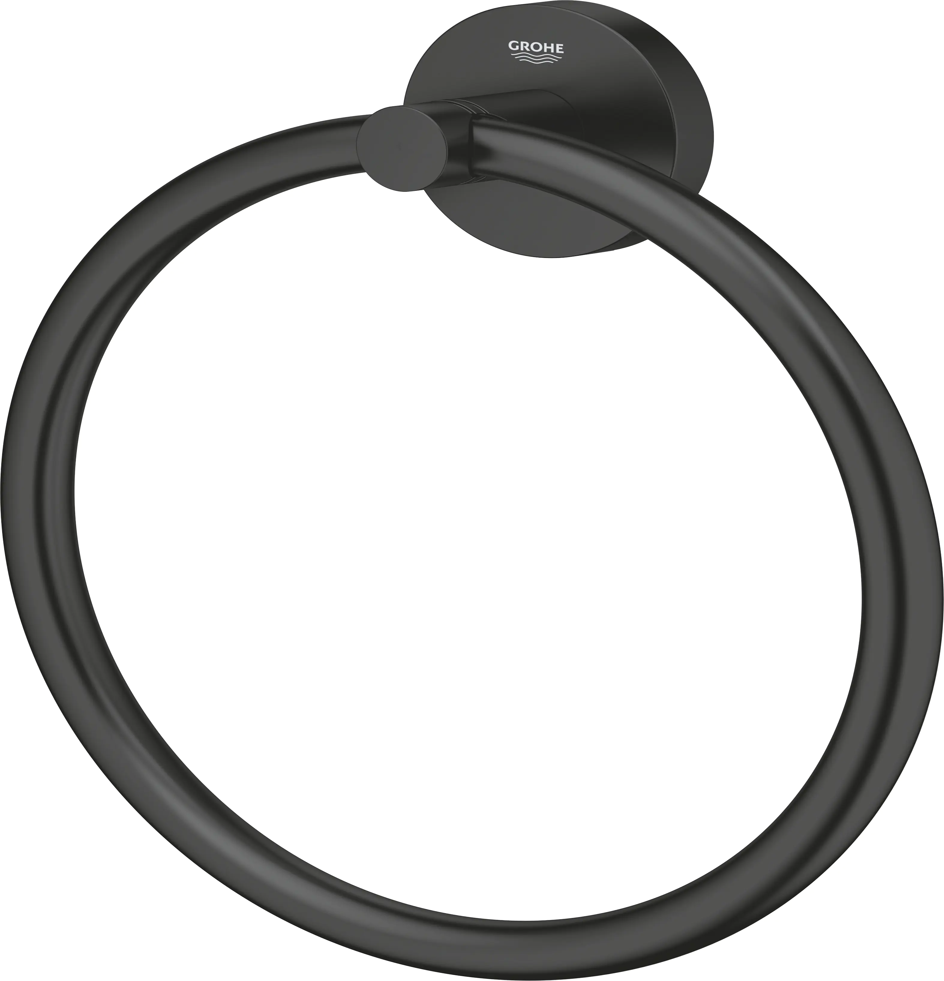 Grohe Start Handtuchring matt black klebbar Grohe Start Handtuchring matt black klebbar
