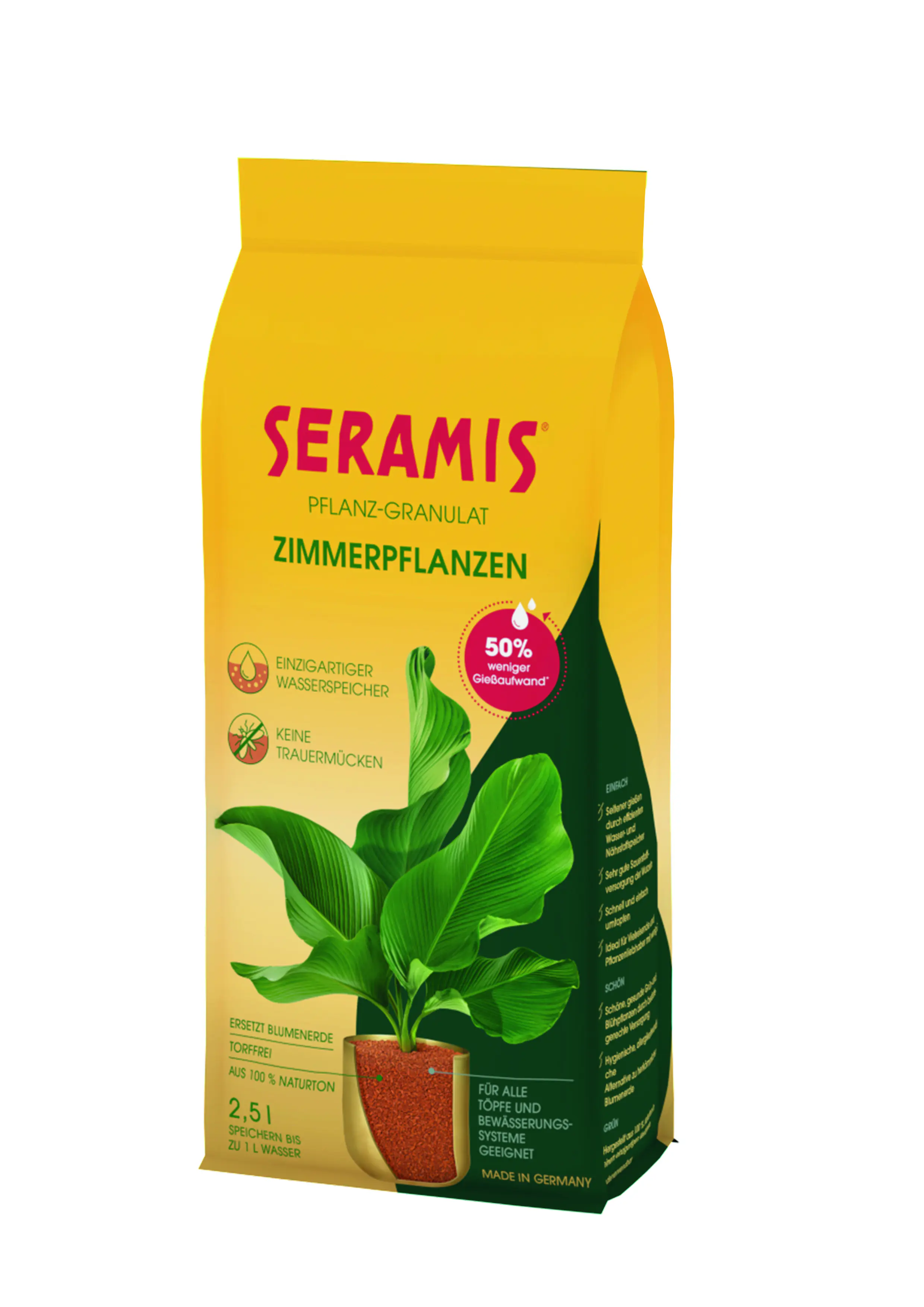 Seramis Pflanz-Granulat für Zimmerpflanzen 2,5 L Seramis Pflanz-Granulat für Zimmerpflanzen 2,5 L