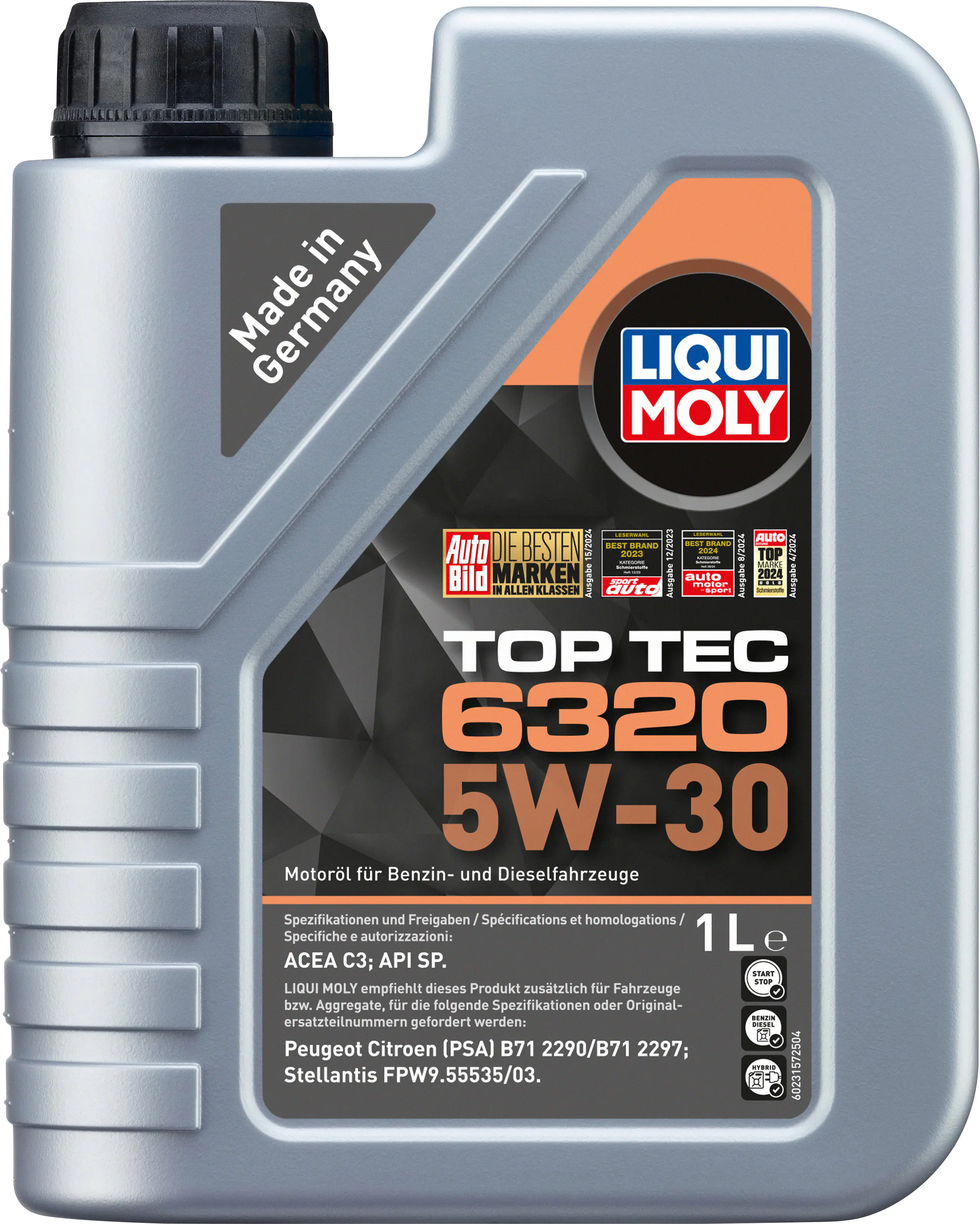 Liqui Moly Motoröl Top Tec 6320 5W-30 1 L 